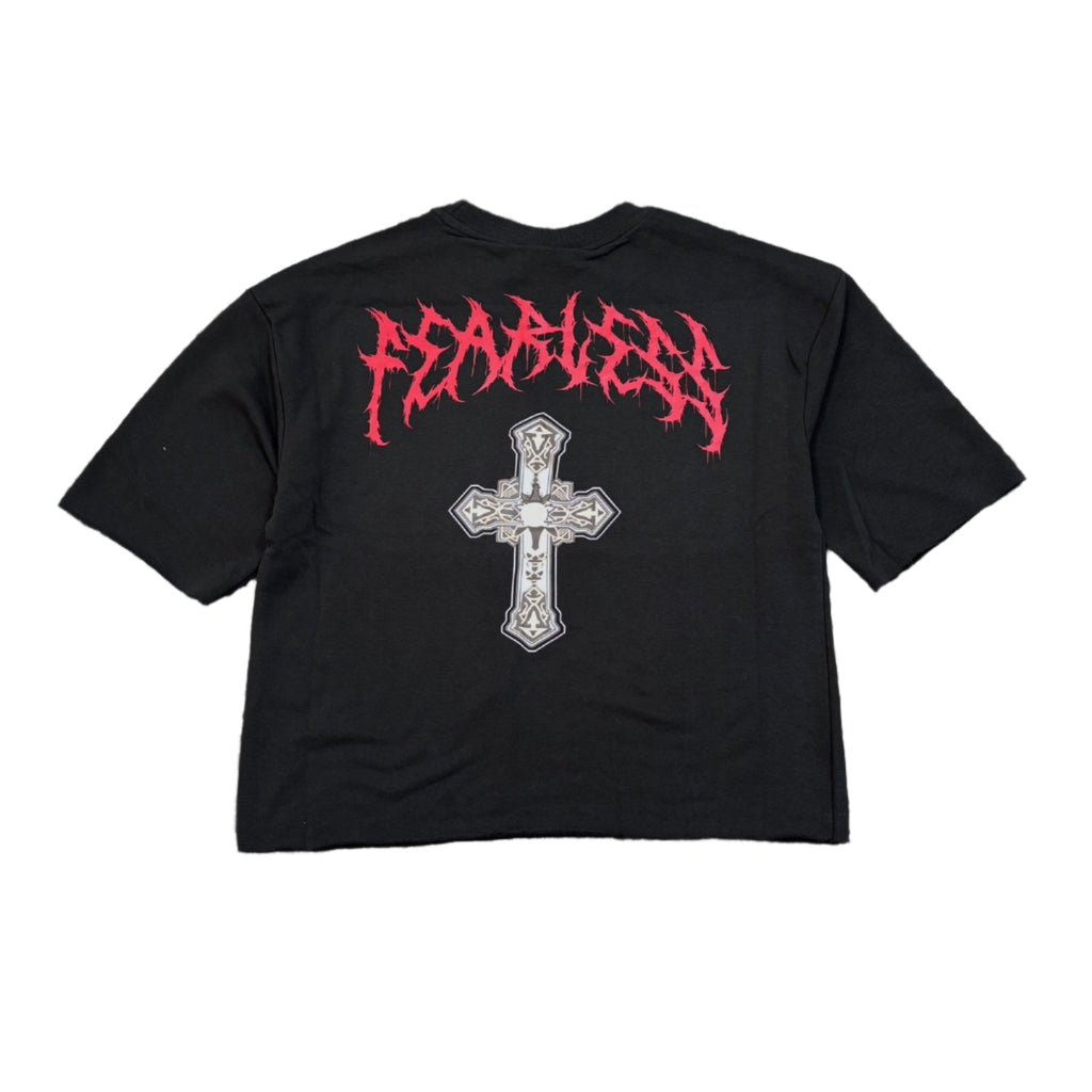 BLEECKER&MERCER Fearless Graphic Crop Tee