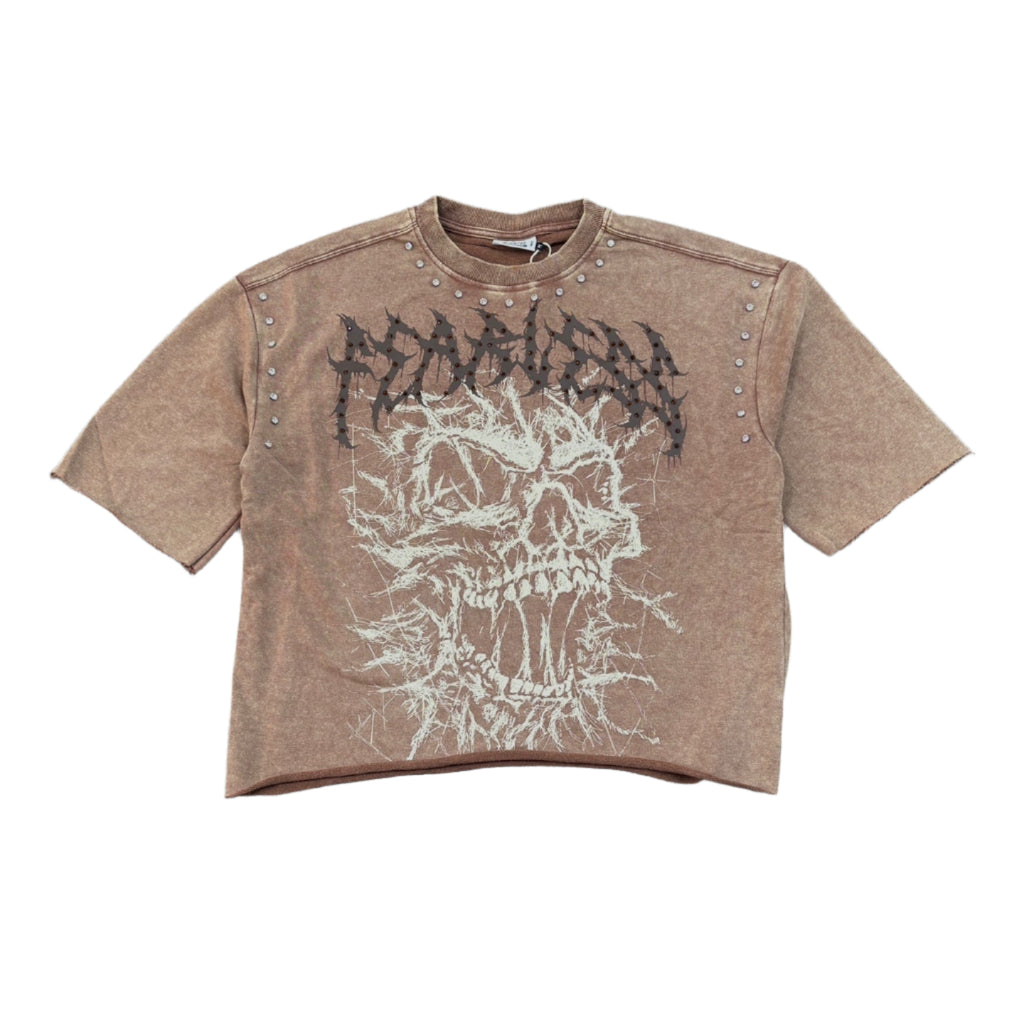 BLEECKER&MERCER Fearless Graphic Crop Tee