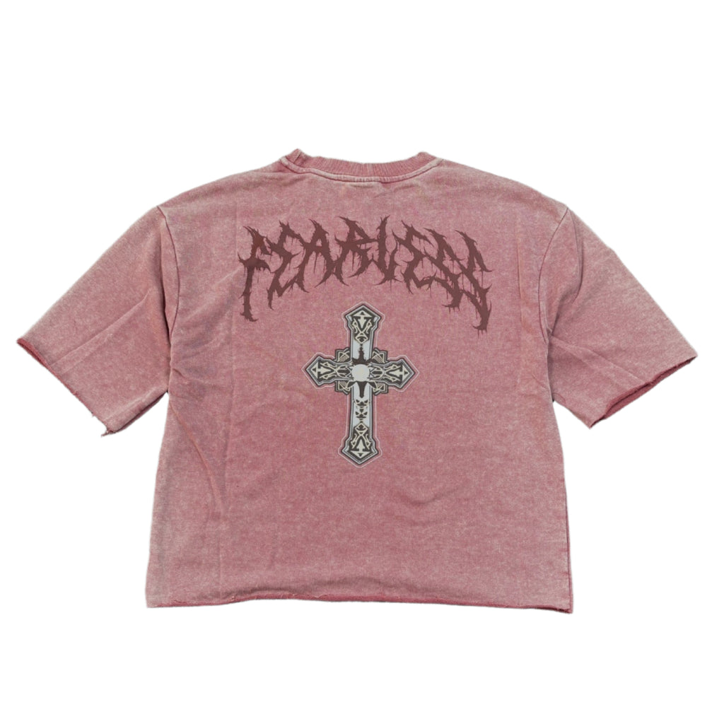 BLEECKER&MERCER Fearless Graphic Crop Tee