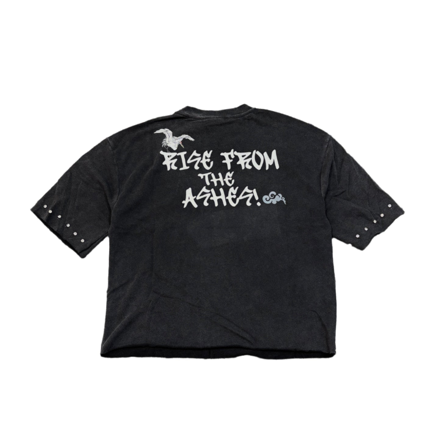 BLEECKER&MERCER Rise From The Ashes Graphic Crop Tee