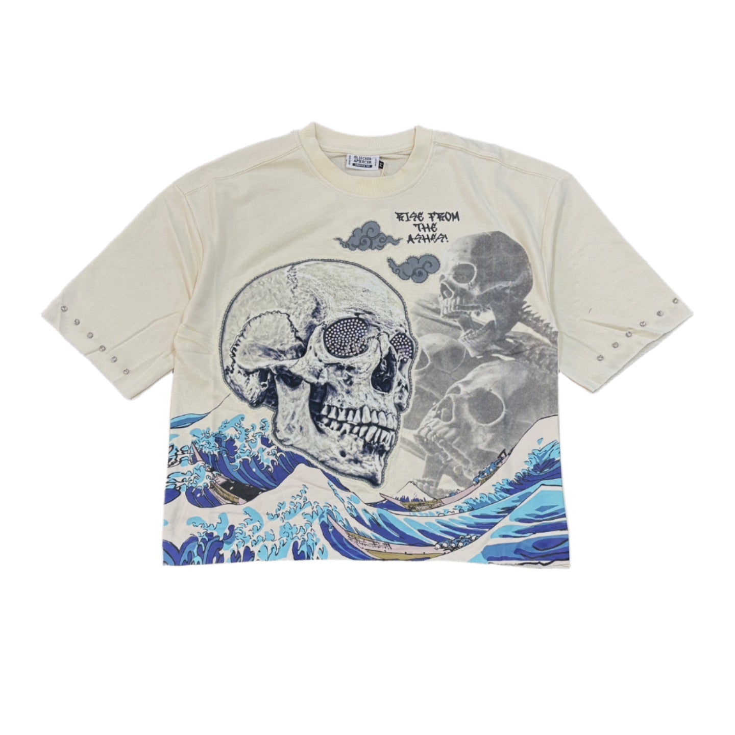 BLEECKER&MERCER Rise From The Ashes Graphic Crop Tee