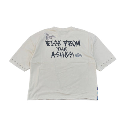 BLEECKER&MERCER Rise From The Ashes Graphic Crop Tee