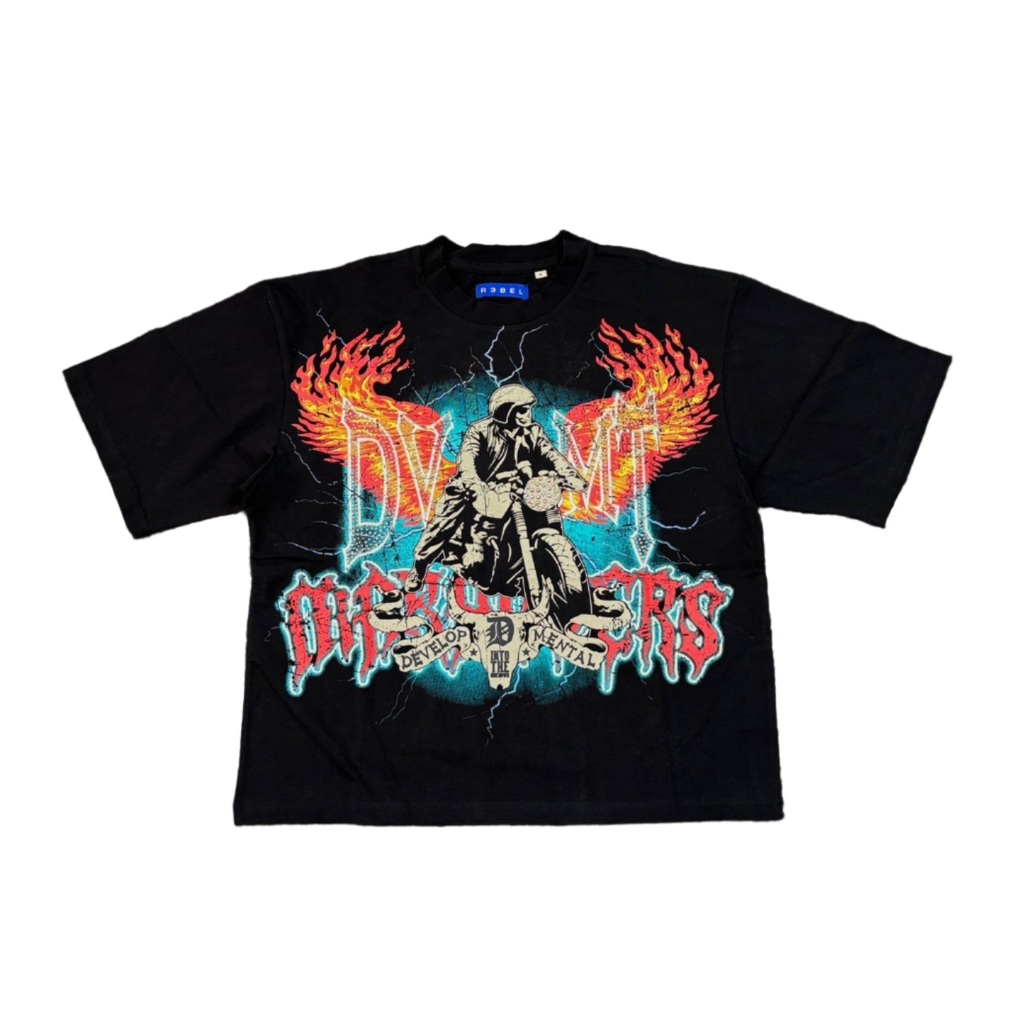 R3BEL Rider Graphic Crop Tee