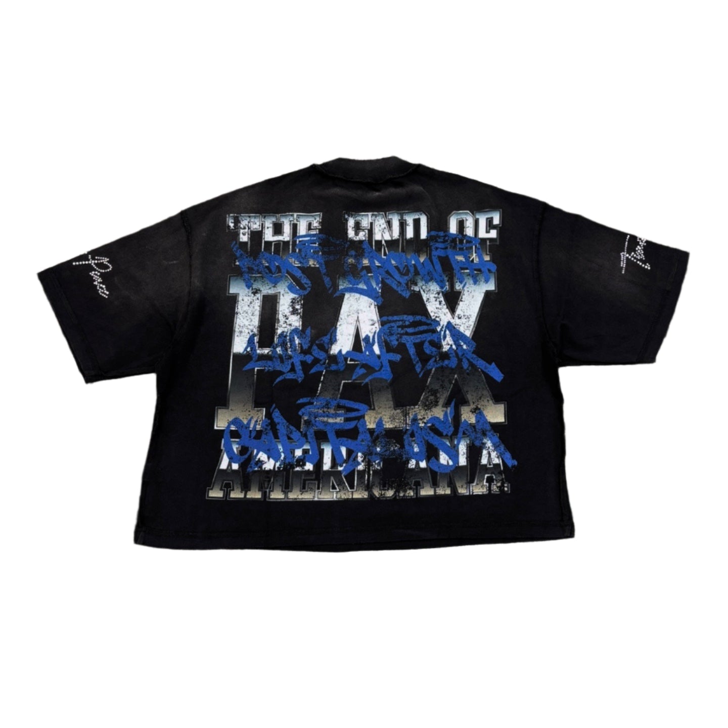 RARE PEACE God's Tear Graphic Crop Tee