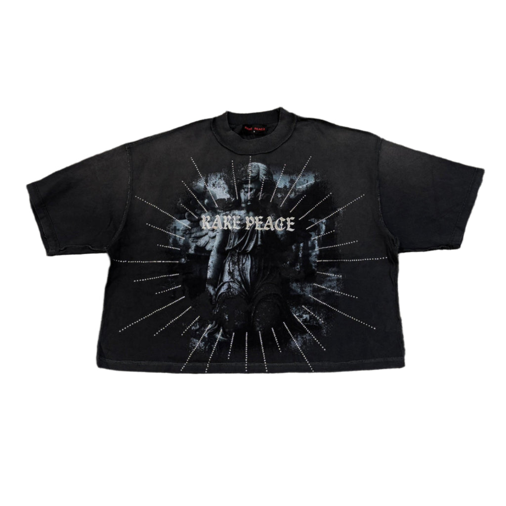 RARE PEACE It's OK To Cry Graphic Crop Tee