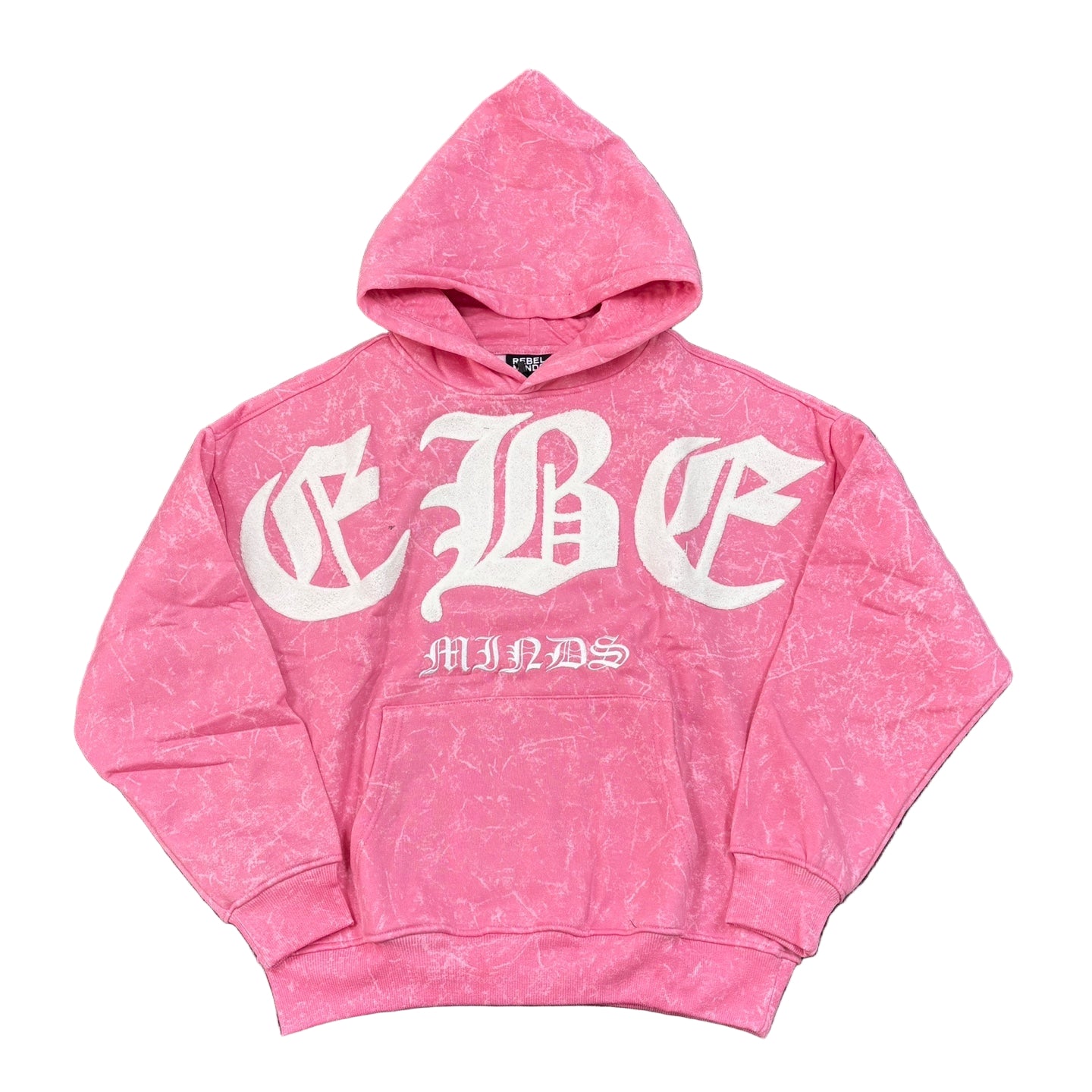 REBEL MINDS Chenille Rebel Fleece Hoodie