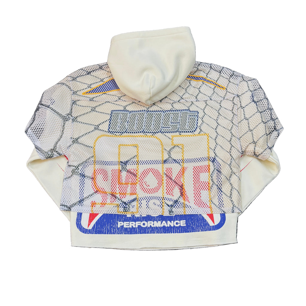 SMOKE RISE Boost Graphic Crop Hoodie