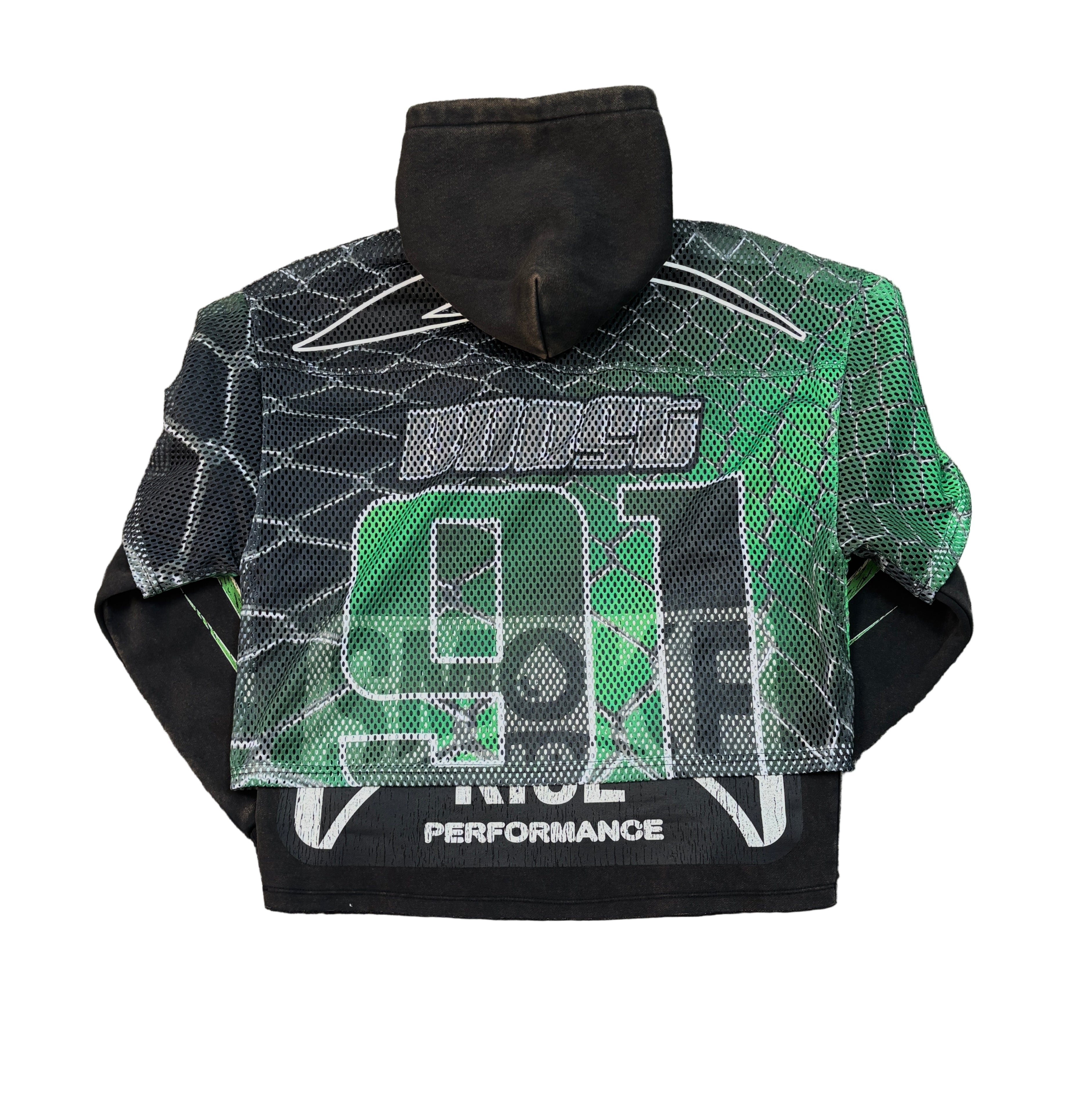 SMOKE RISE Boost Graphic Crop Hoodie