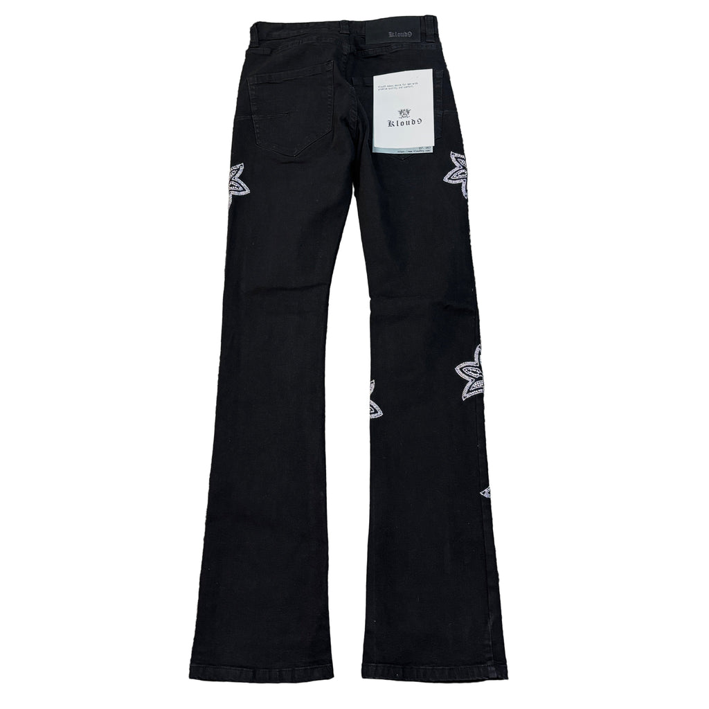 KLOUD9 Rhinestone Stack Jeans