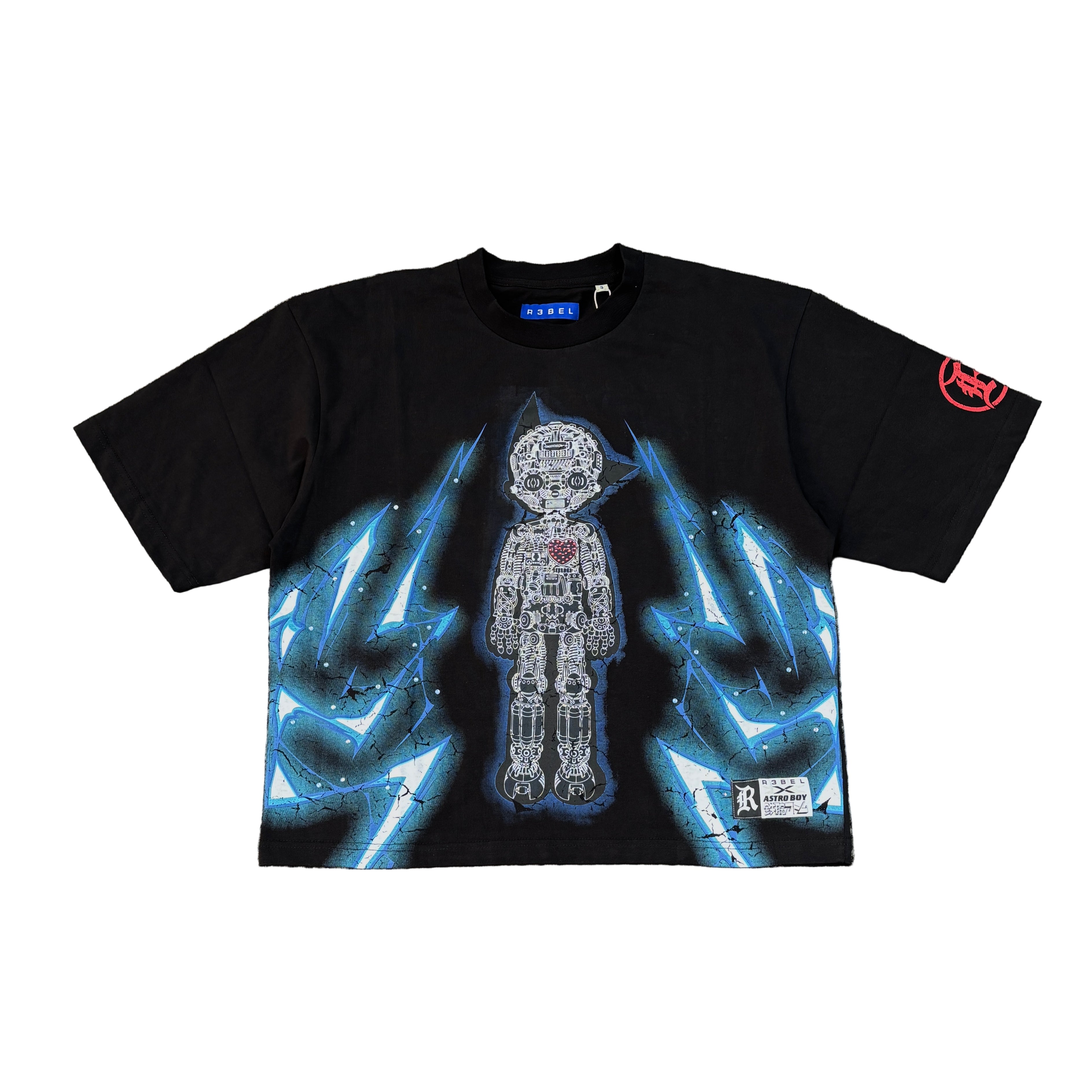 R3BEL x Astro Boy Horsepower Graphic Crop Tee