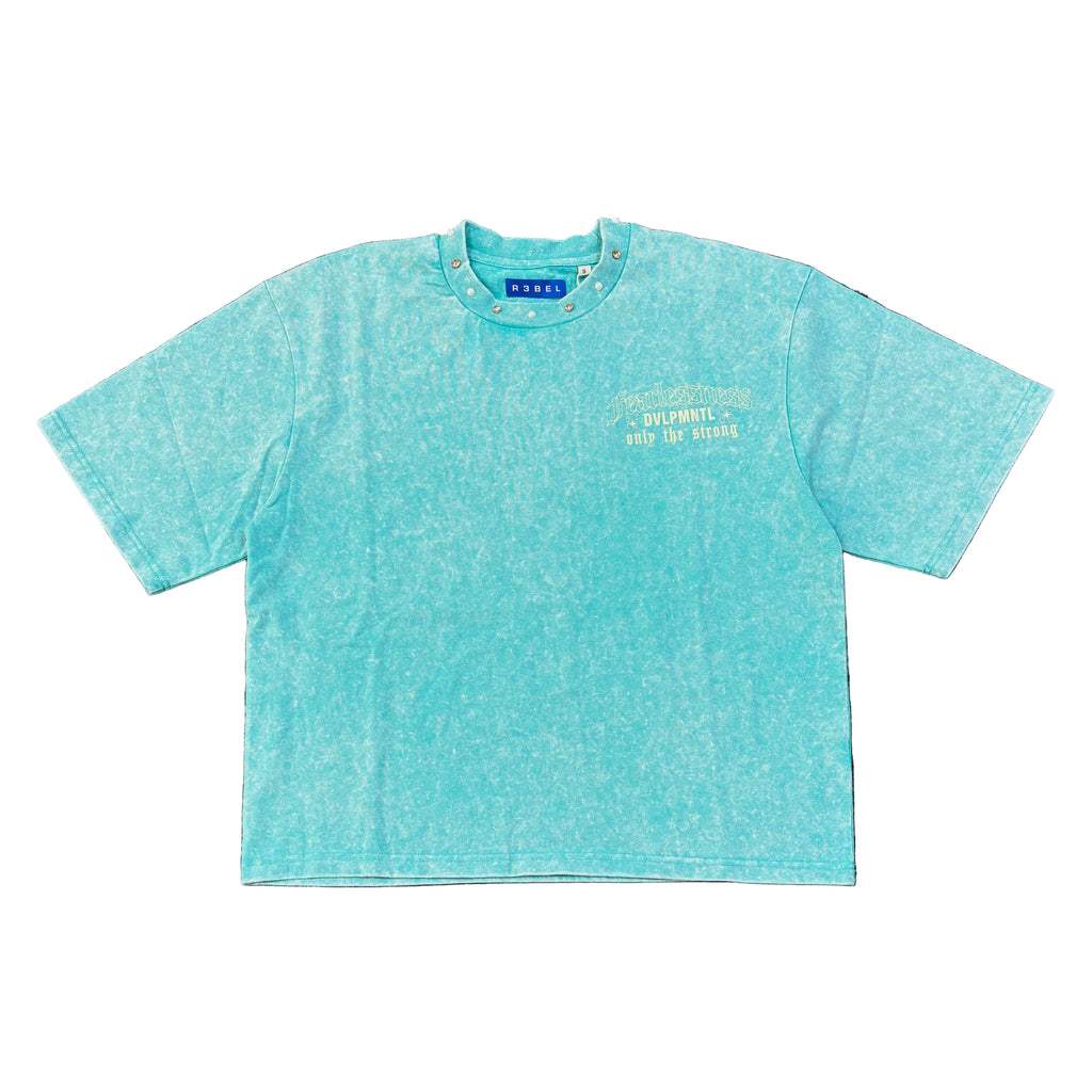 R3BEL Only The Strong Graphic Crop Tee