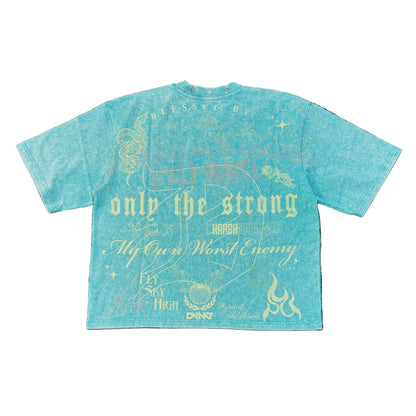 R3BEL Only The Strong Graphic Crop Tee