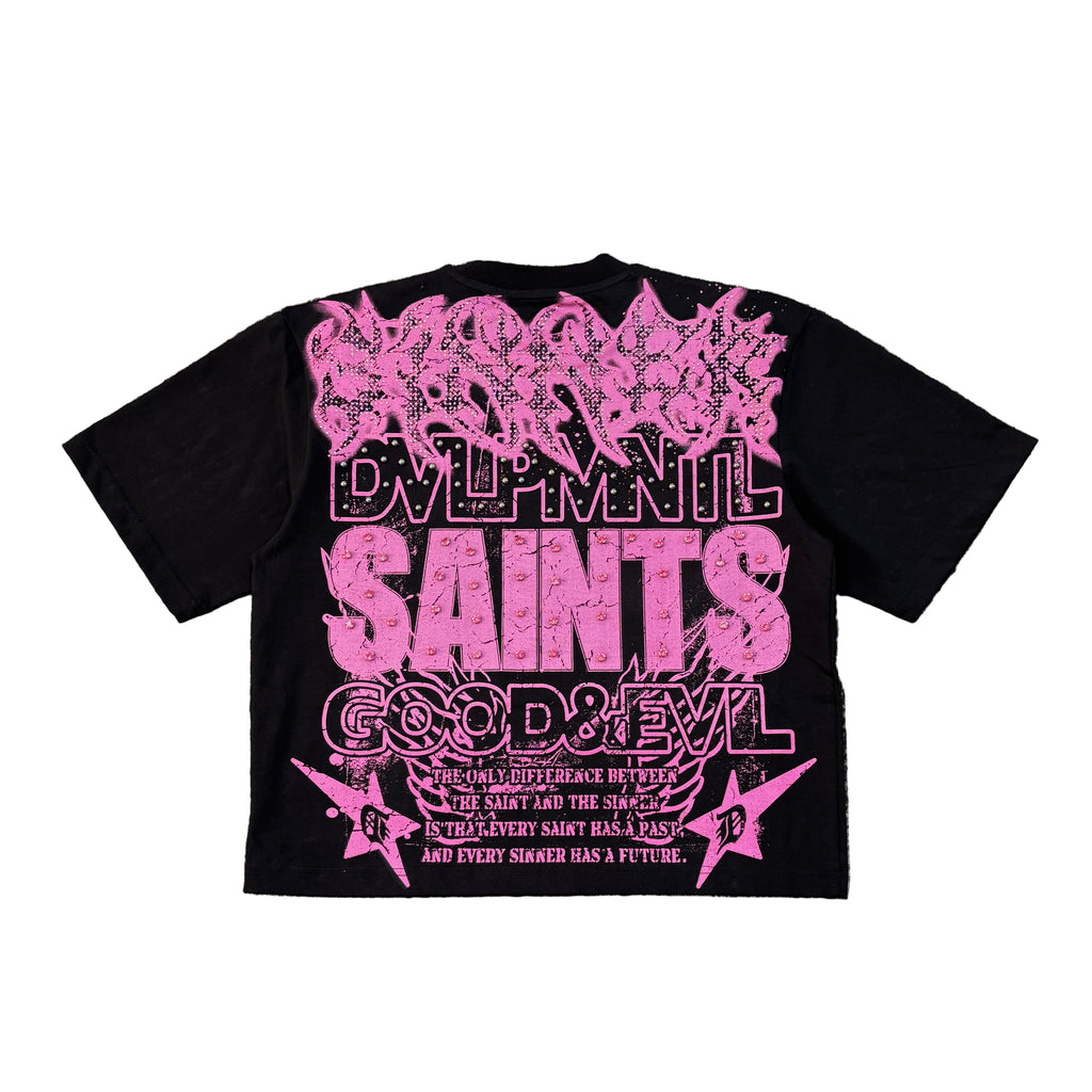 R3BEL Saints Graphic Crop Tee
