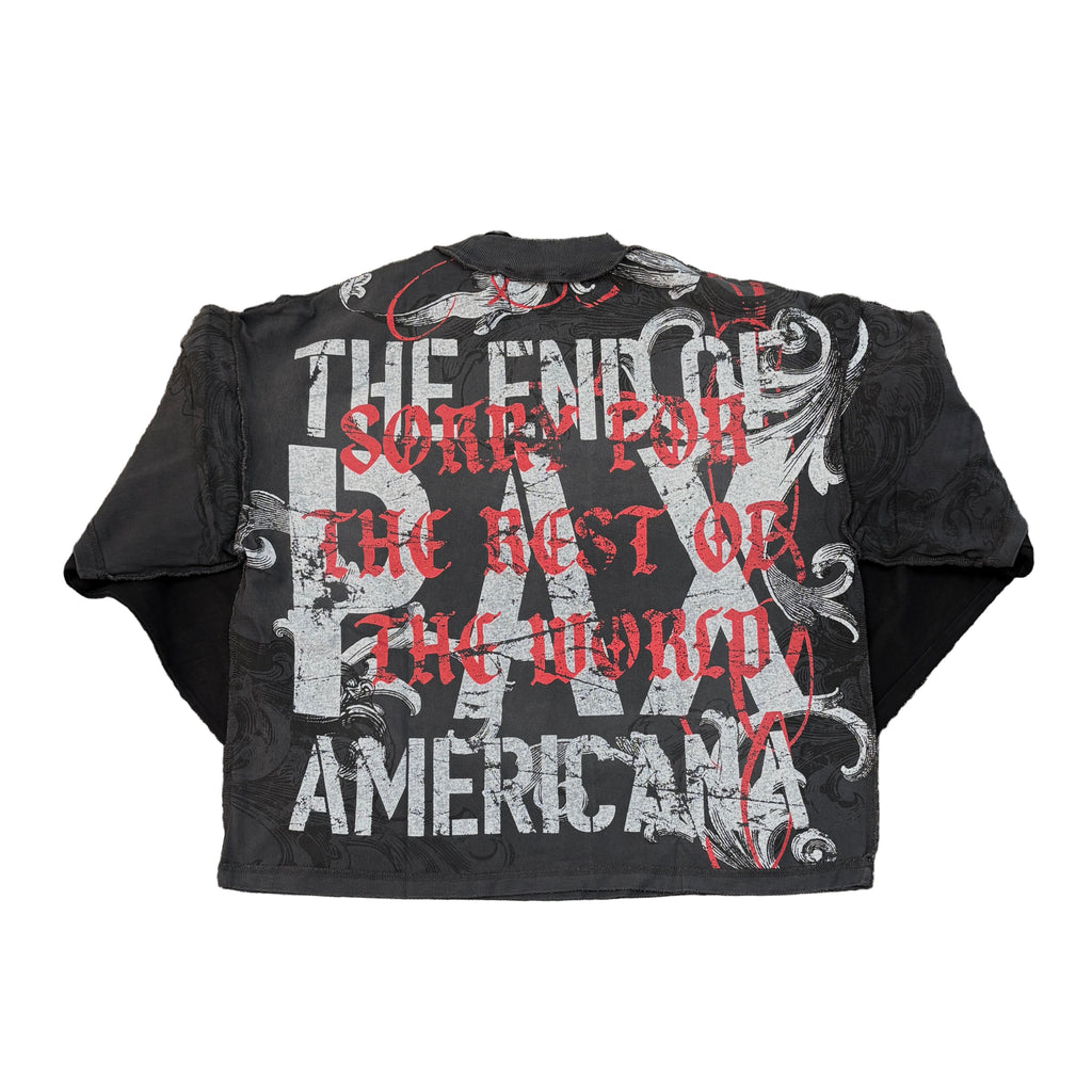 RARE PEACE Dark Angel Crop Long Sleeve T-Shirt