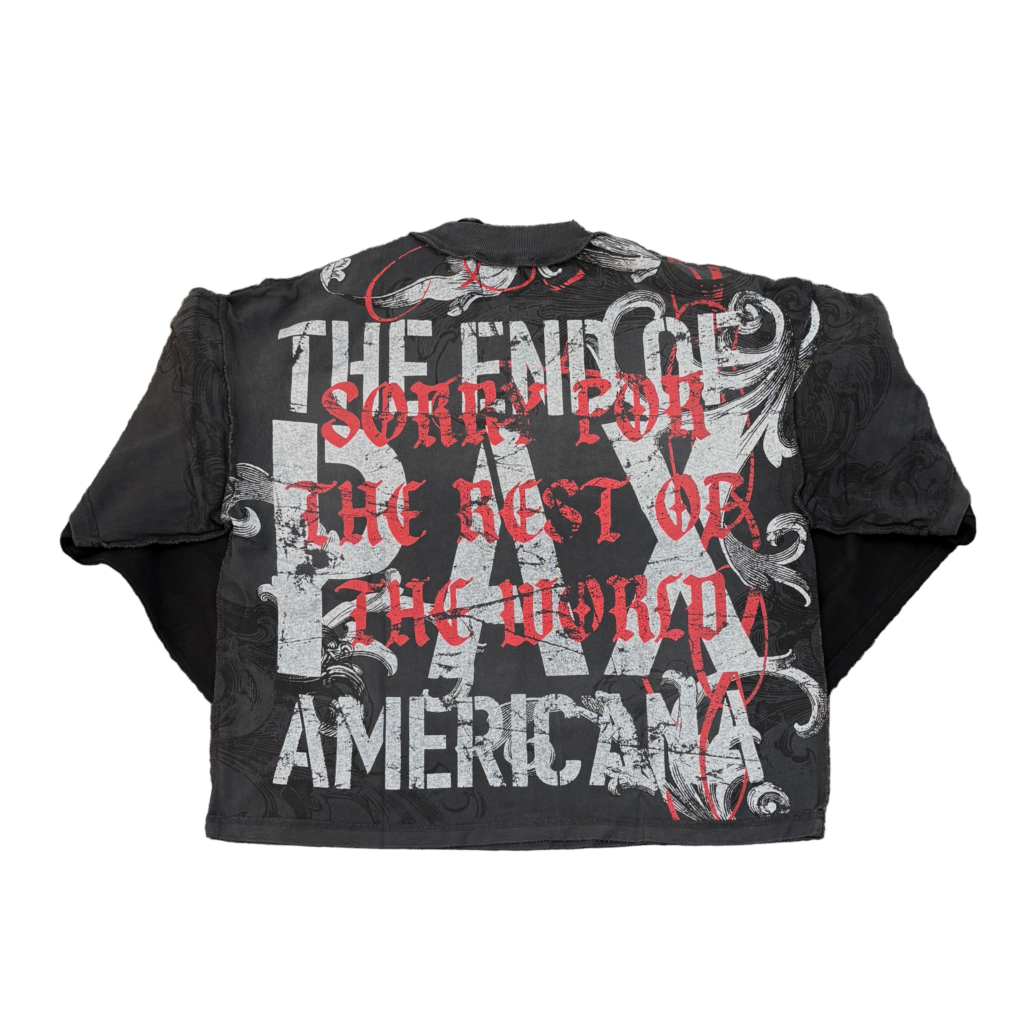 RARE PEACE Dark Angel Crop Long Sleeve T-Shirt