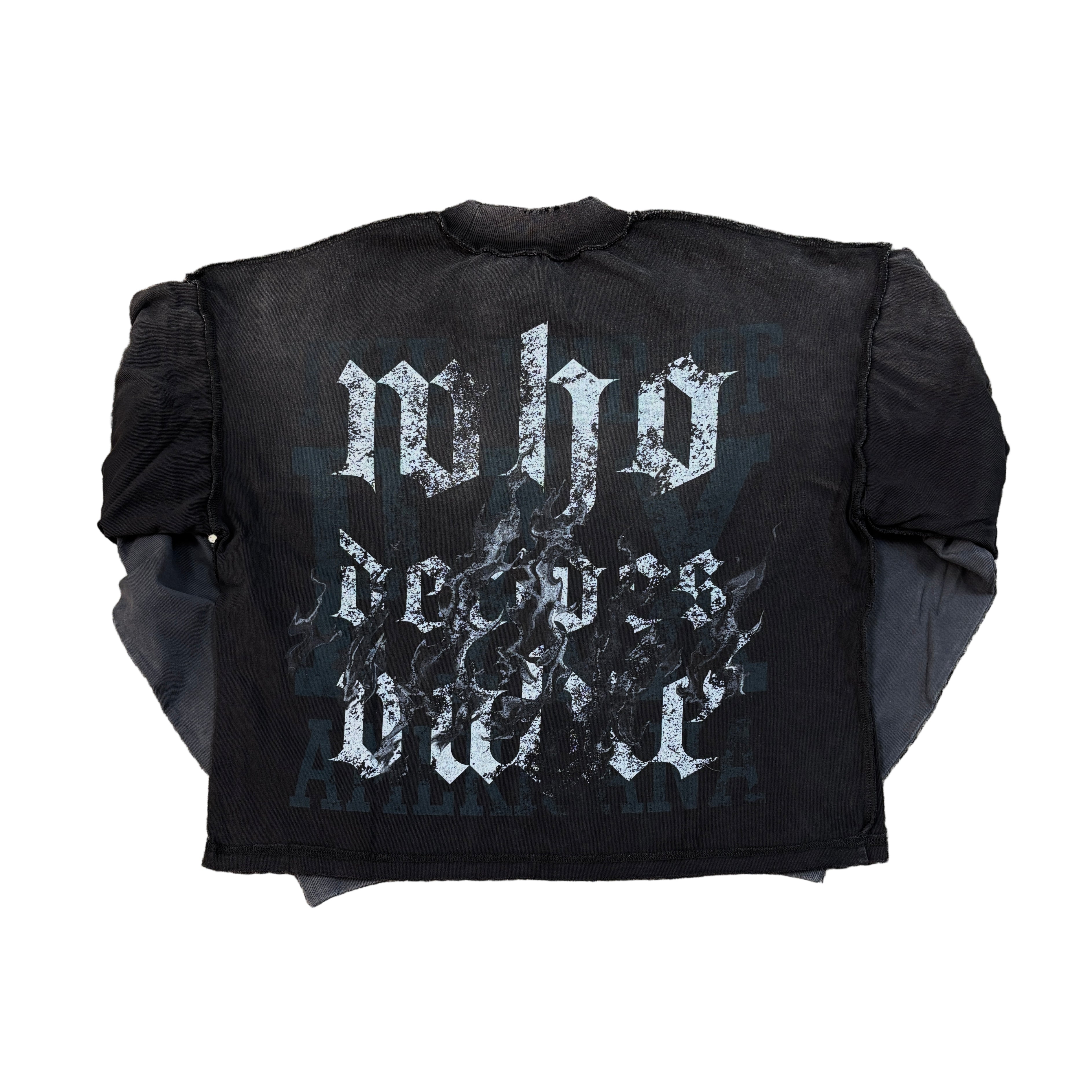 RARE PEACE Dark Age 2.0 Crop Long Sleeve T-Shirt
