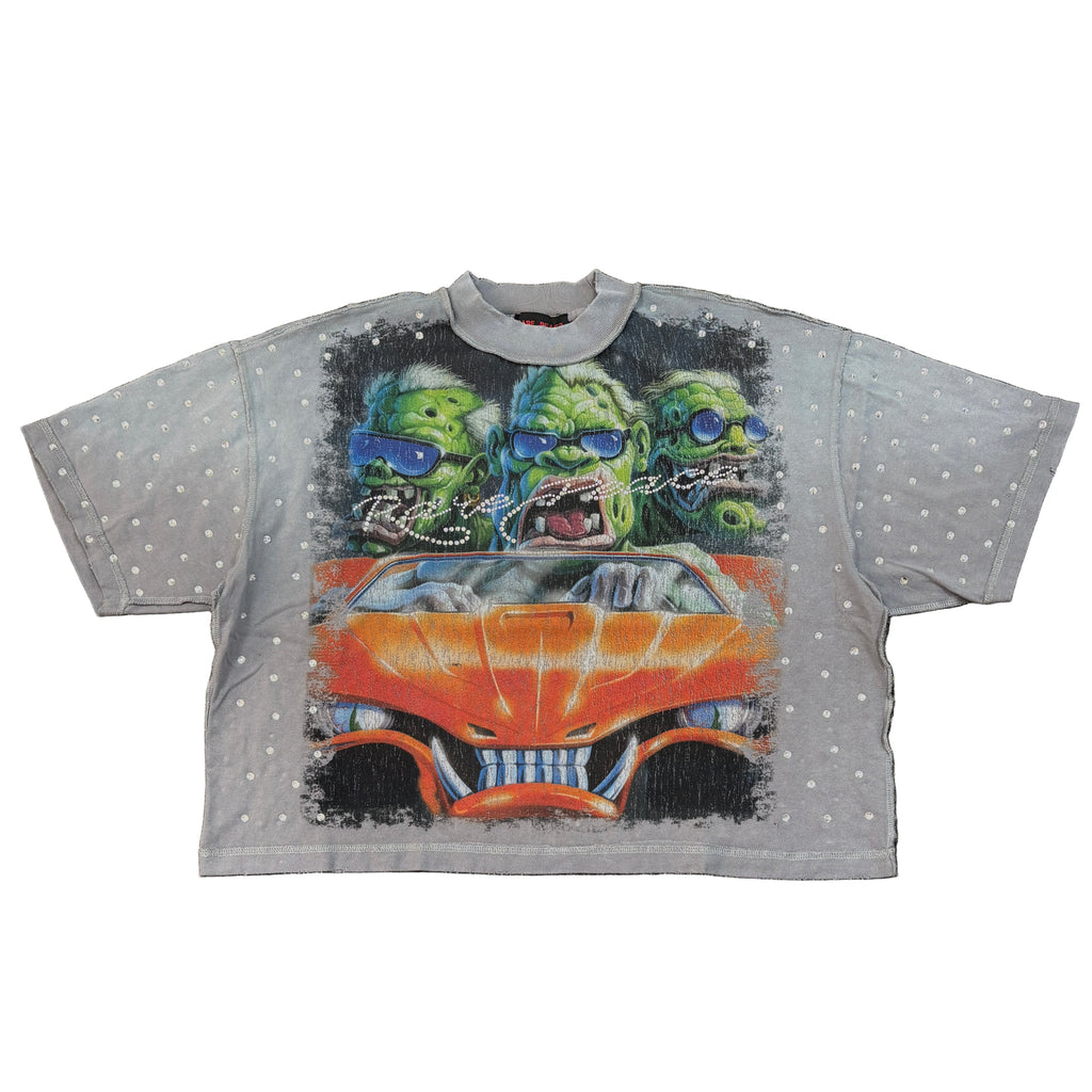 RARE PEACE Chaos Crop Graphic Tee