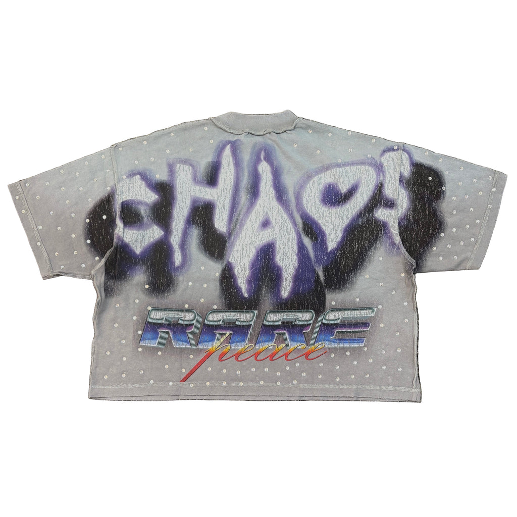 RARE PEACE Chaos Crop Graphic Tee
