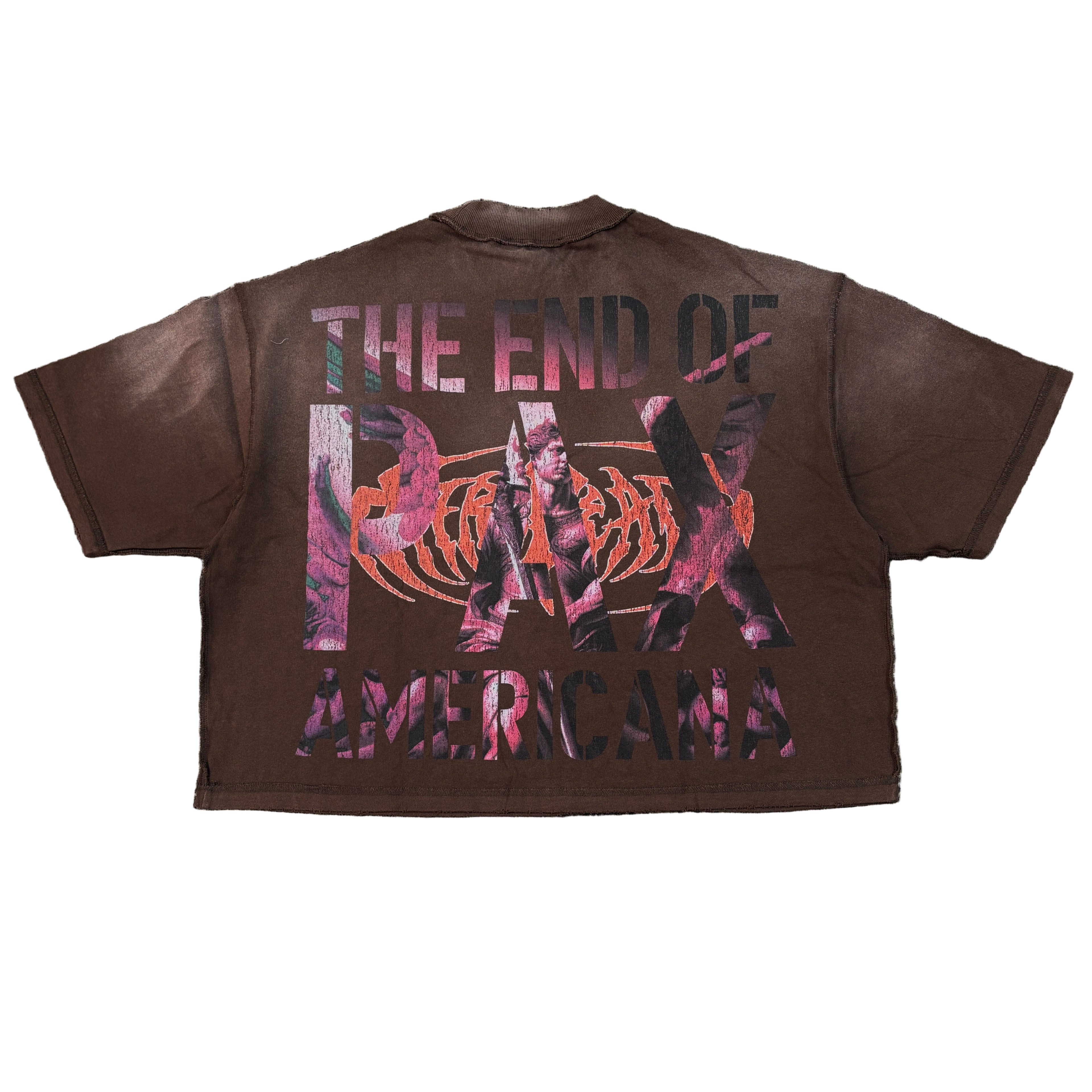 RARE PEACE Dark Warrior Crop Graphic Tee