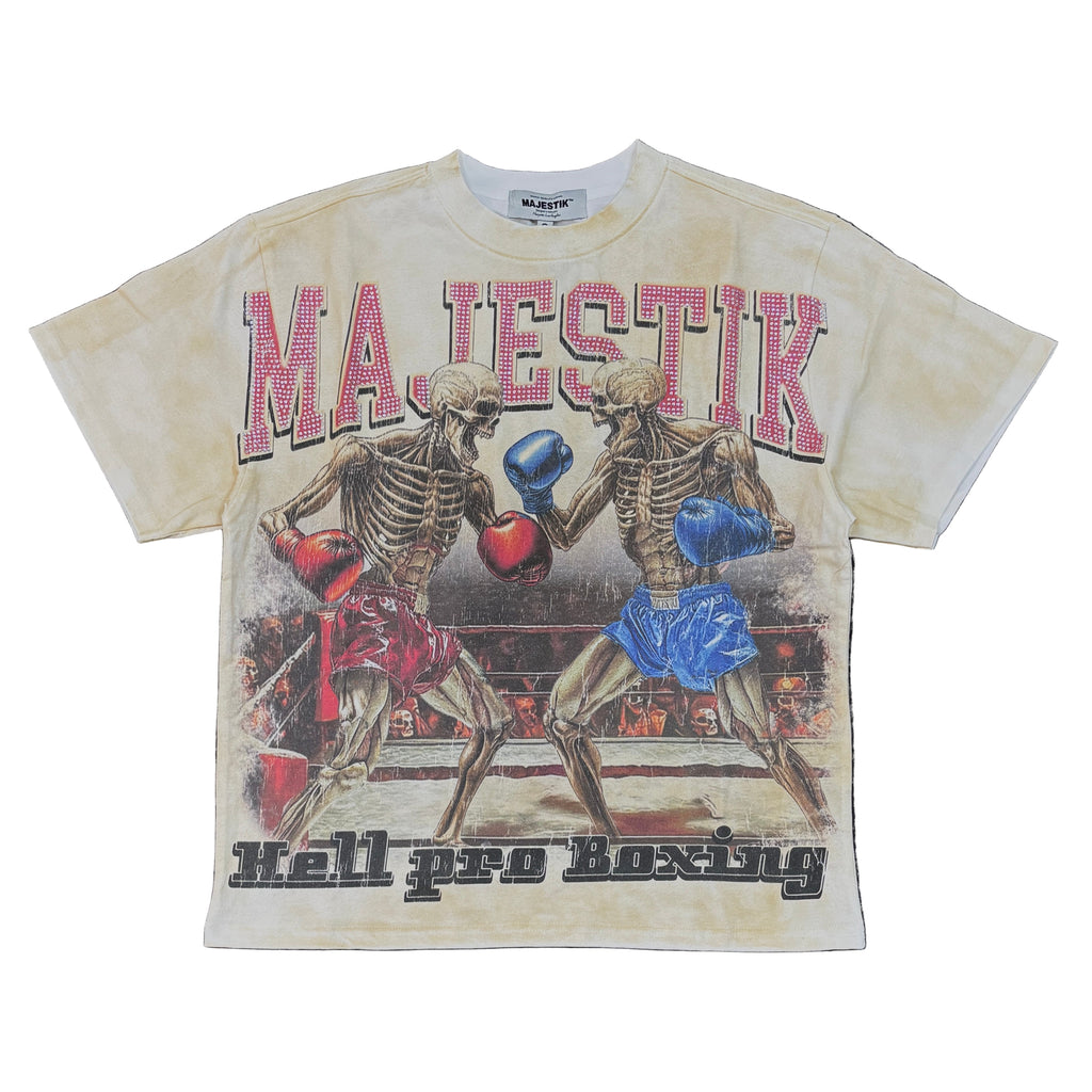 MAJESTIK Pro Boxer Graphic Crop Tee