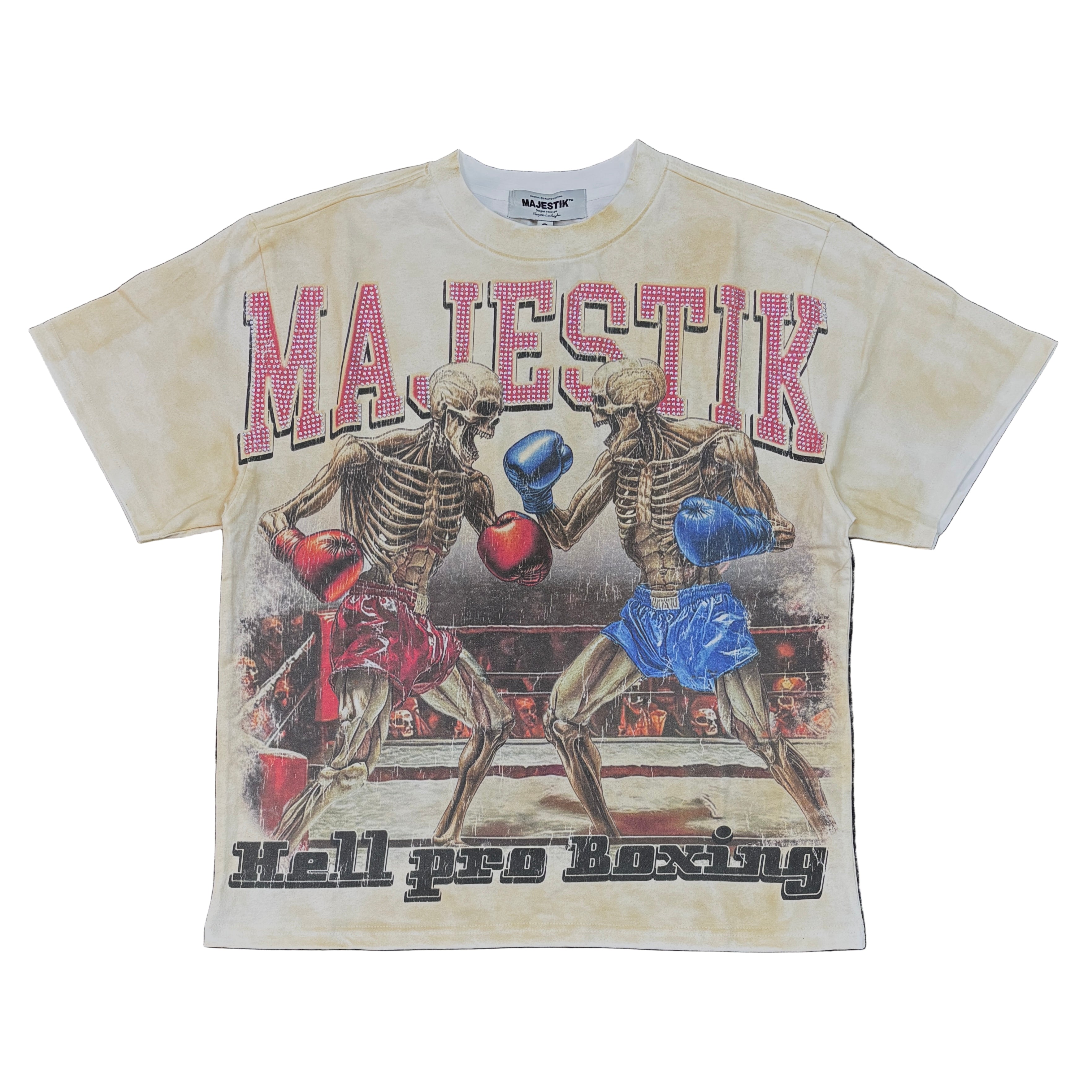 MAJESTIK Pro Boxer Graphic Crop Tee