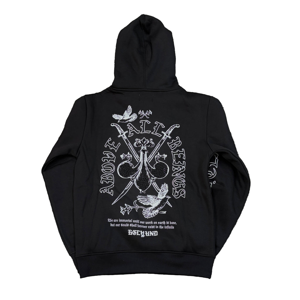 HIGHLY UNDRTD Above All Graphic Zip Up Hoodie