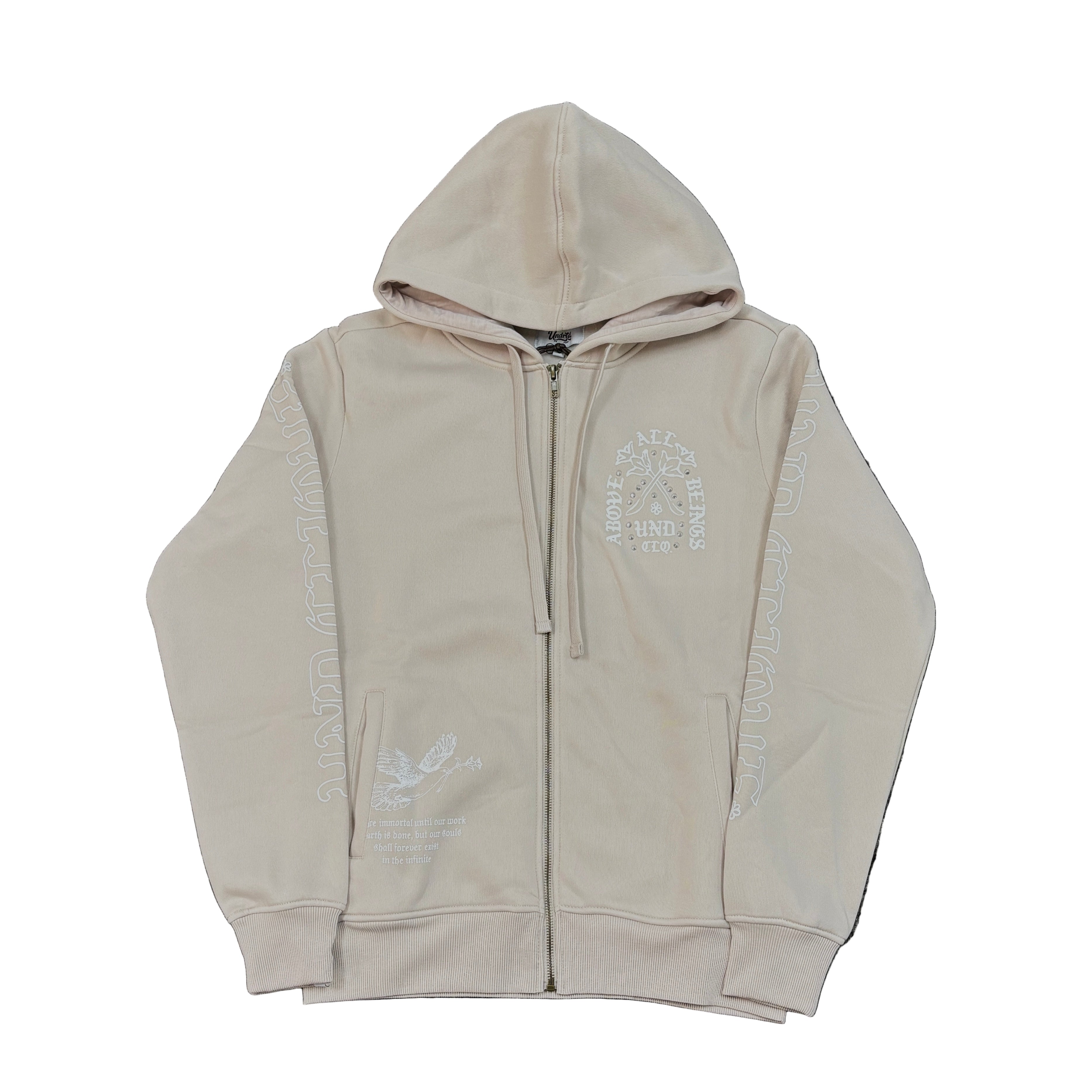 HIGHLY UNDRTD Above All Graphic Zip Up Hoodie