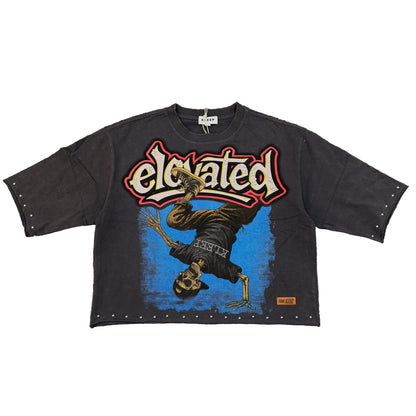 KLEEP S/N Jersey 3/4 Sleeve Crop Top Tee