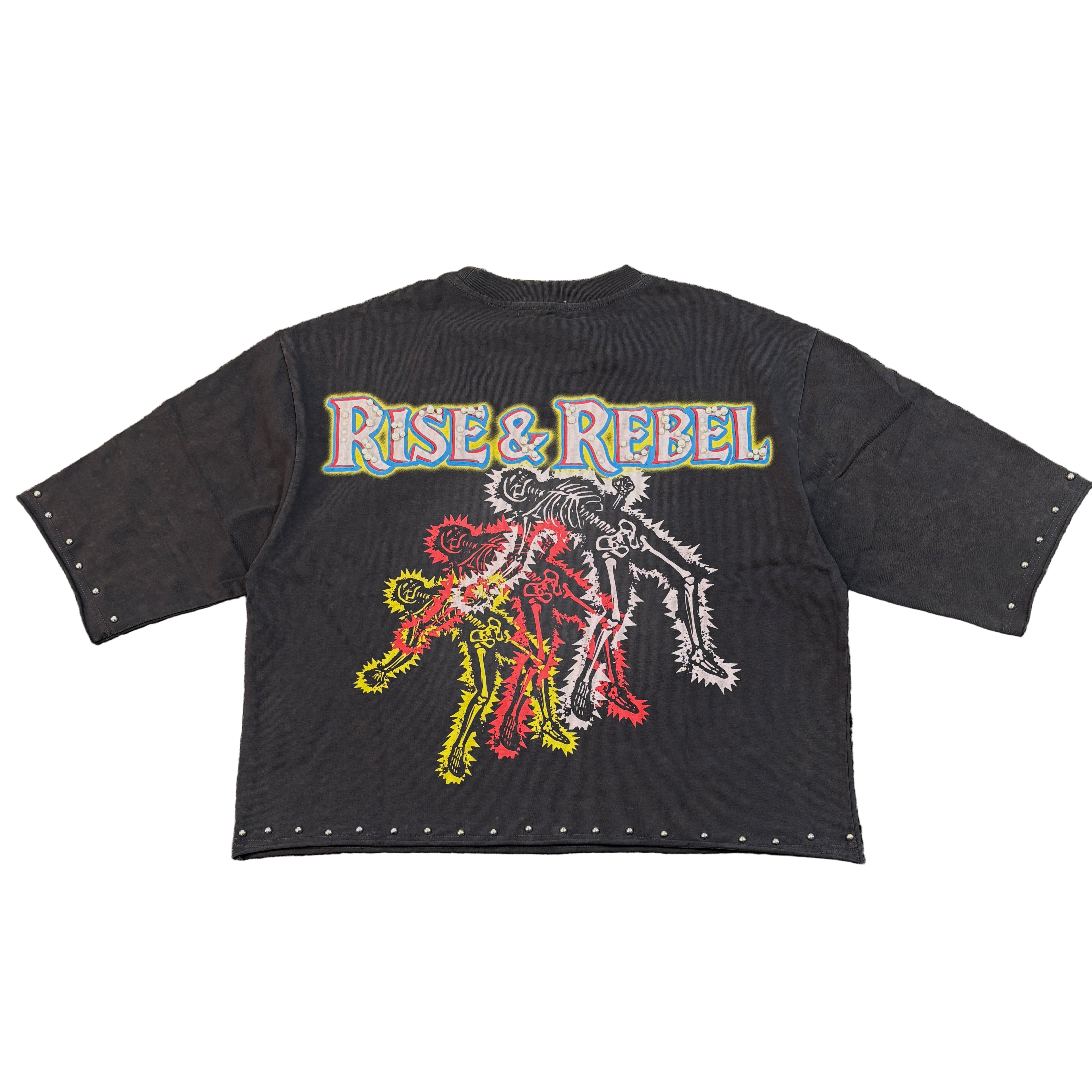 KLEEP S/N Jersey 3/4 Sleeve Crop Top Tee