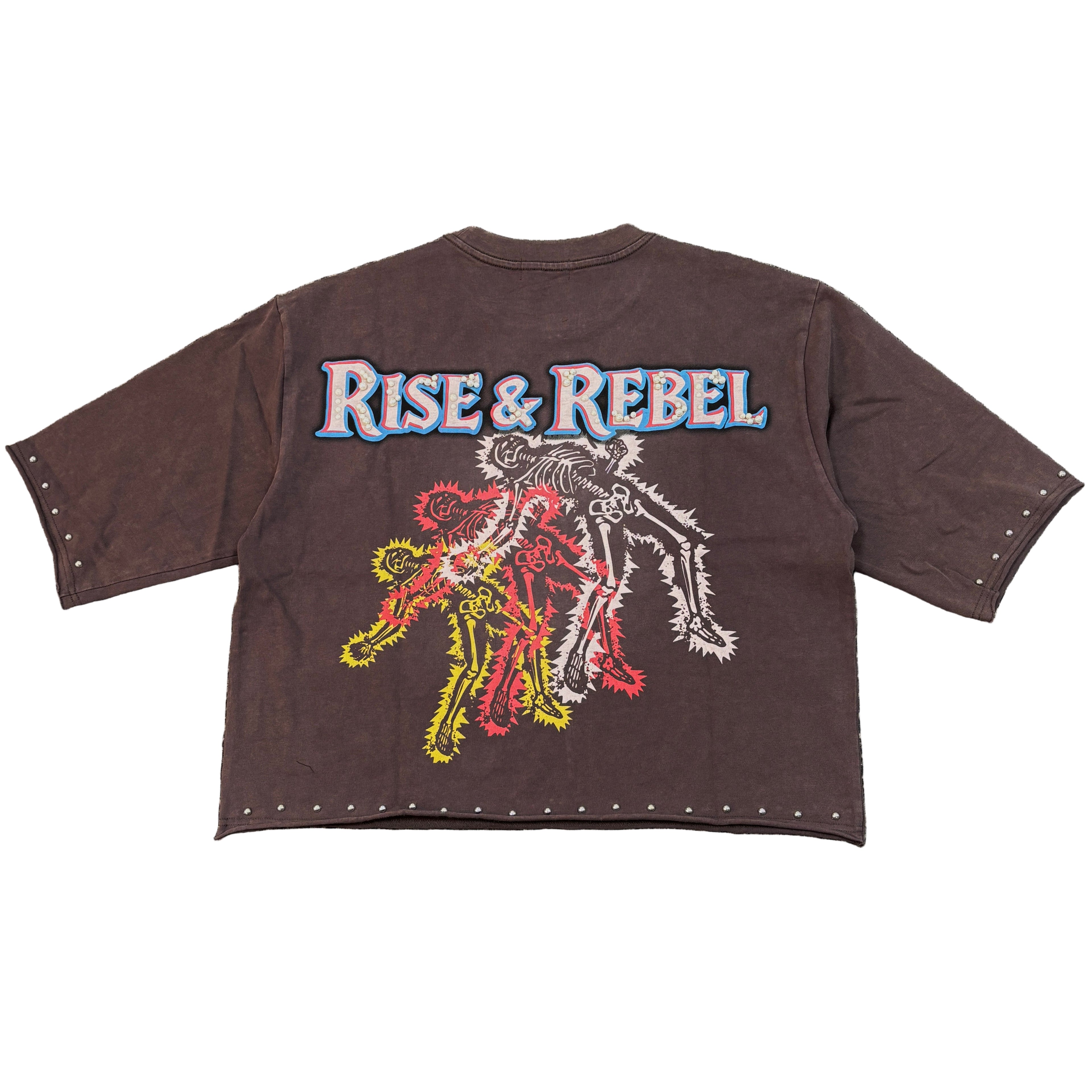 KLEEP S/N Jersey 3/4 Sleeve Crop Top Tee