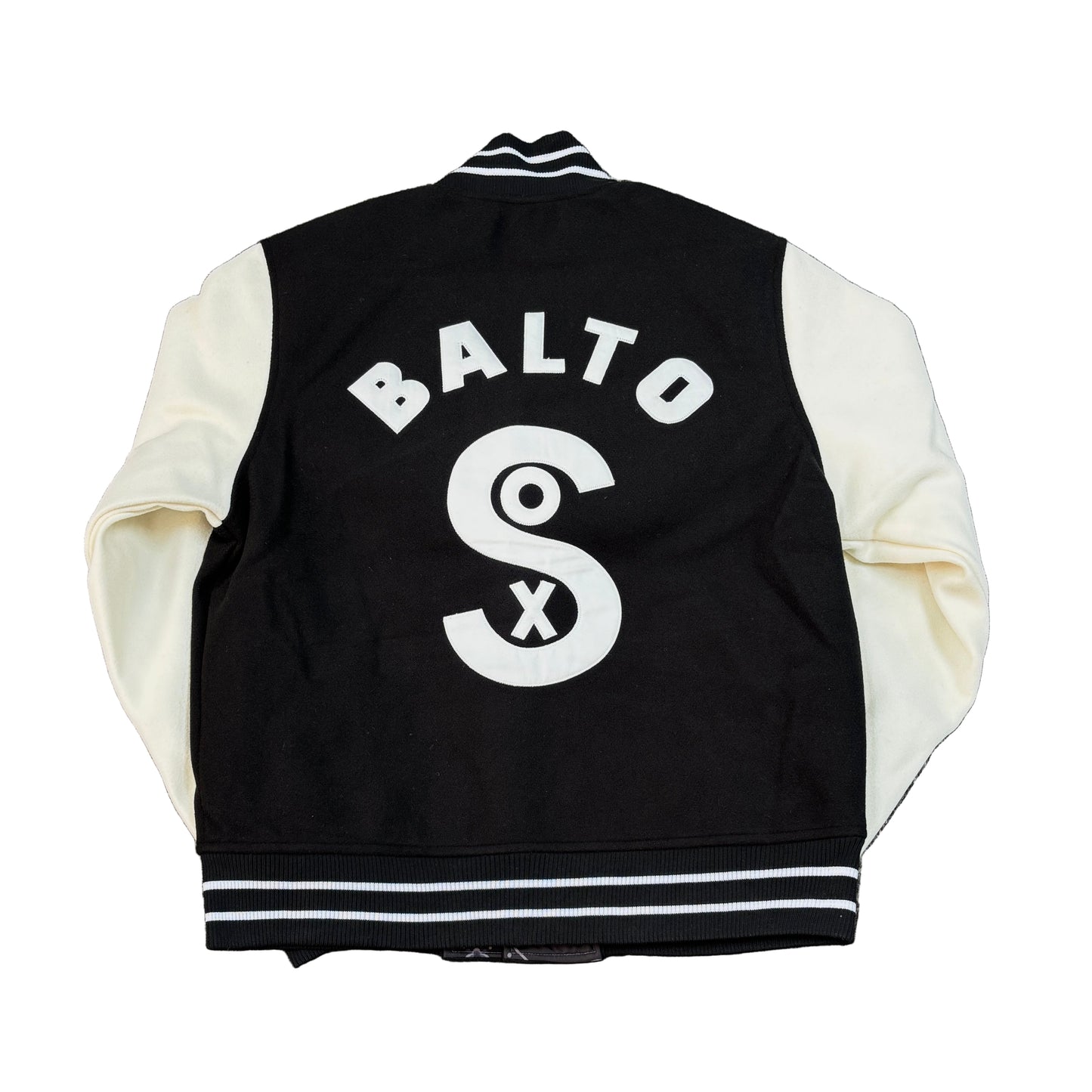 SD SPORT Black Sox Varsity Jacket