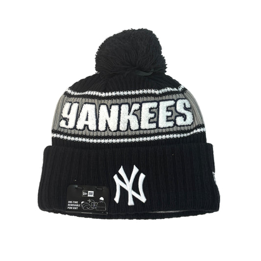 NEW ERA MLB New York Yankees Bold Pom Knit Beanie