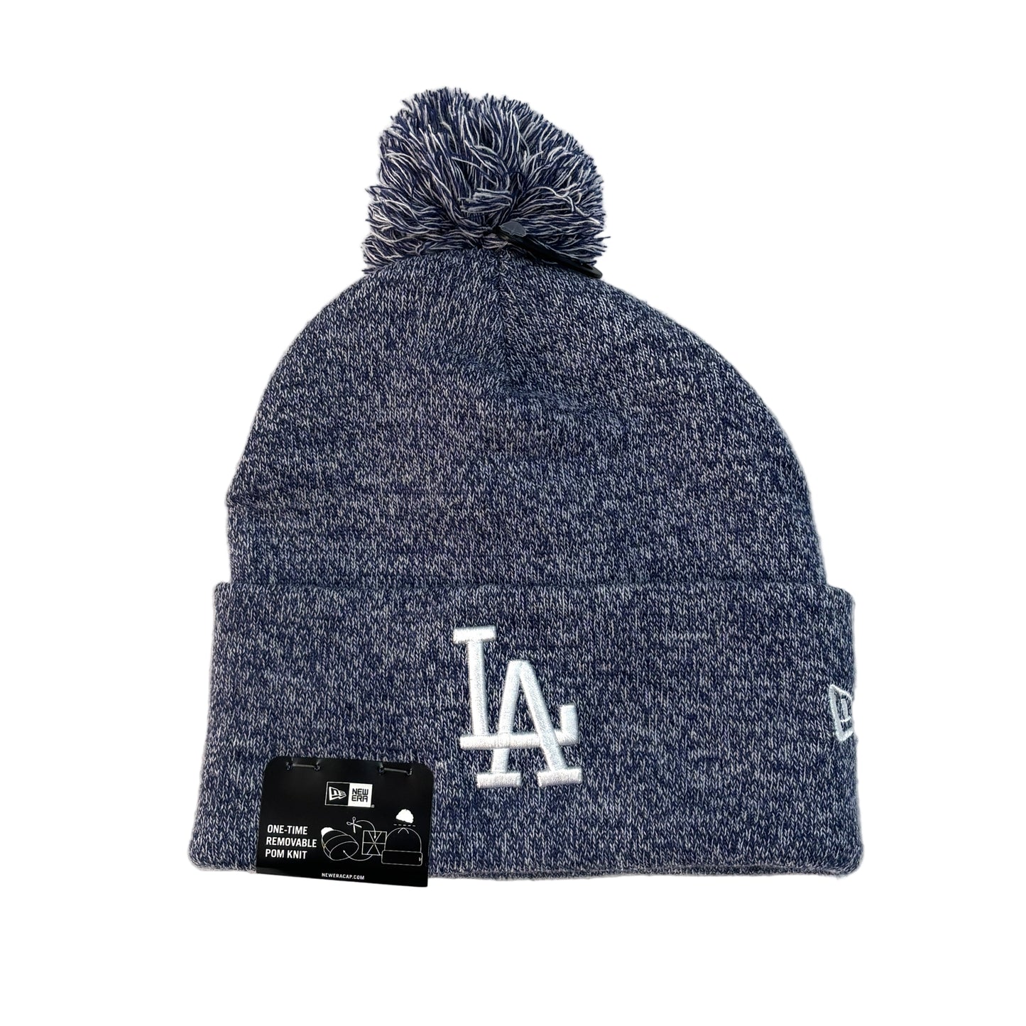 NEW ERA MLB Los Angeles Dodgers Marled Pom Knit Beanie