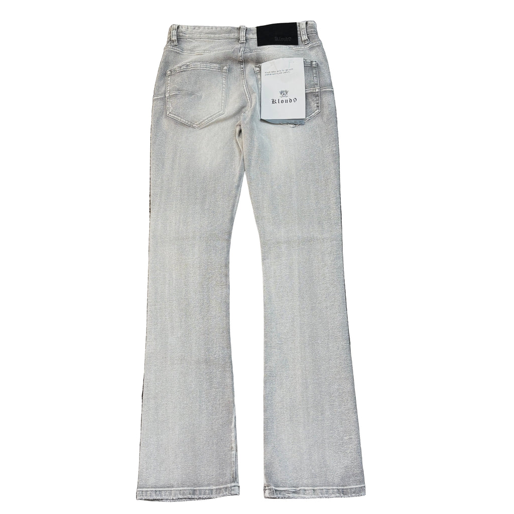 KLOUD9 Ripped Stack Jeans