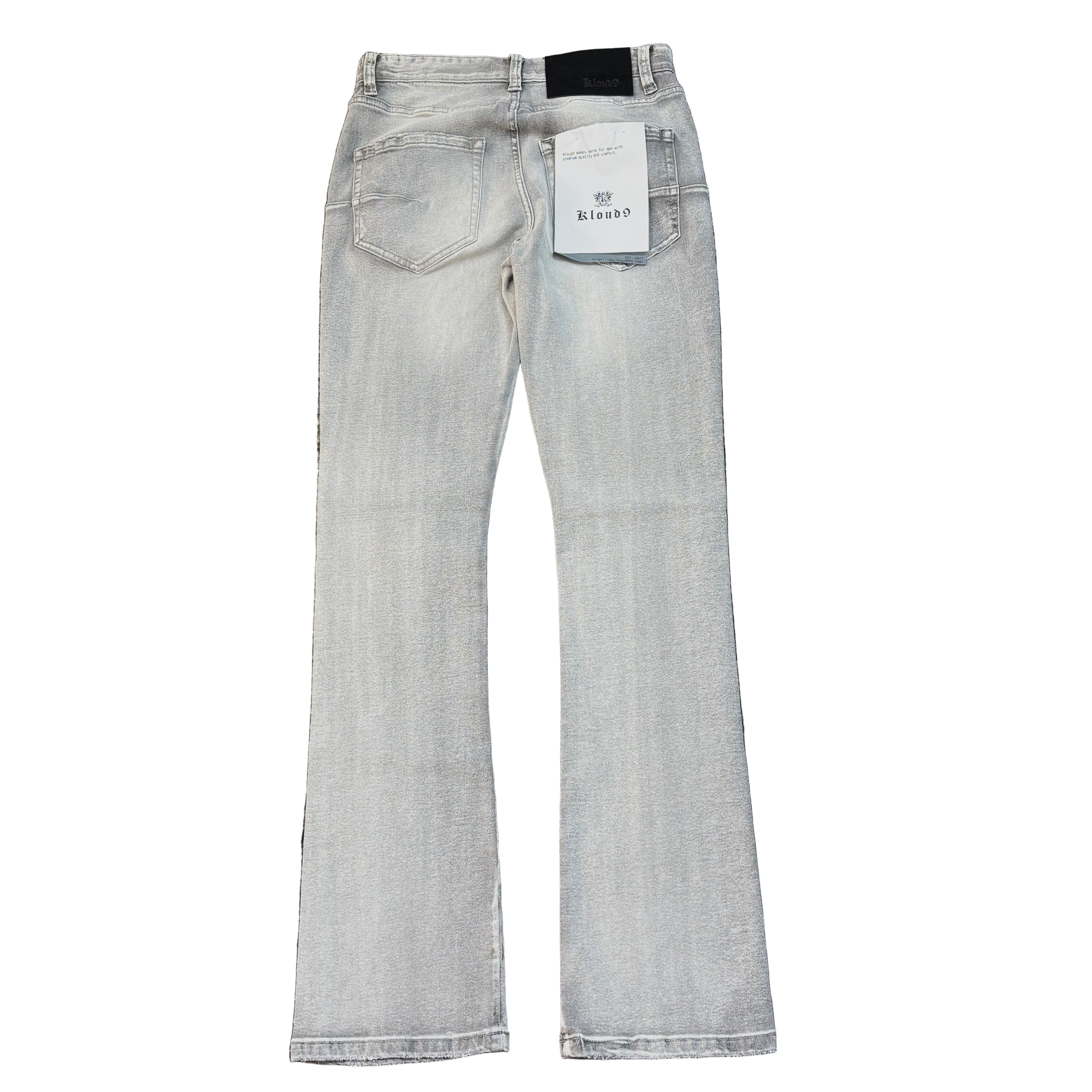 KLOUD9 Ripped Stack Jeans