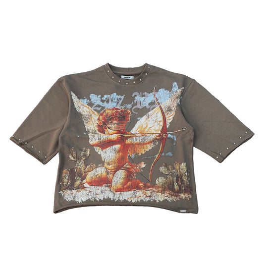 HIGHLY UNDRTD Existence Graphic Crop Tee