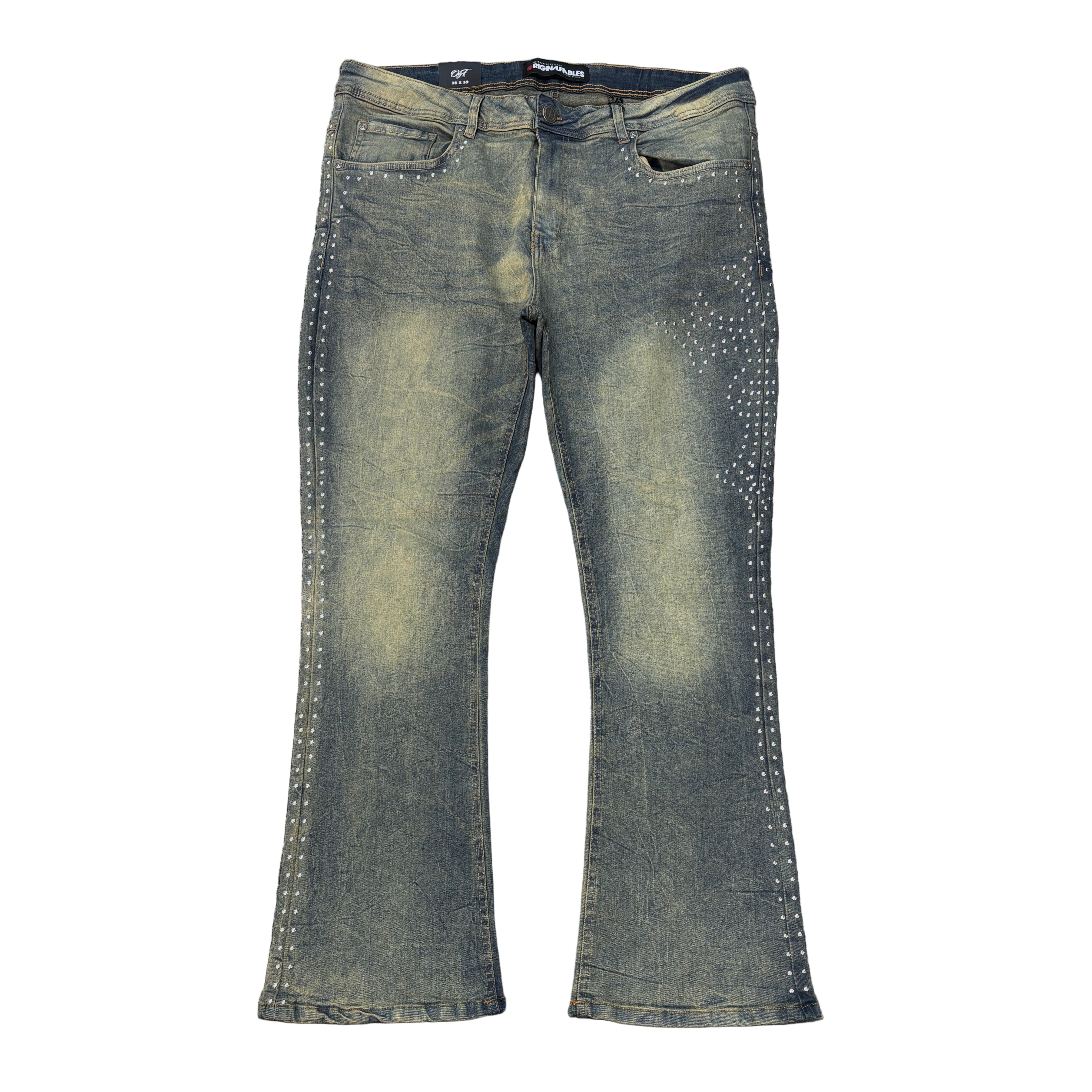 Asapmode Waxed Stacked Pants Sサイズ パンツ asapmode Stacked