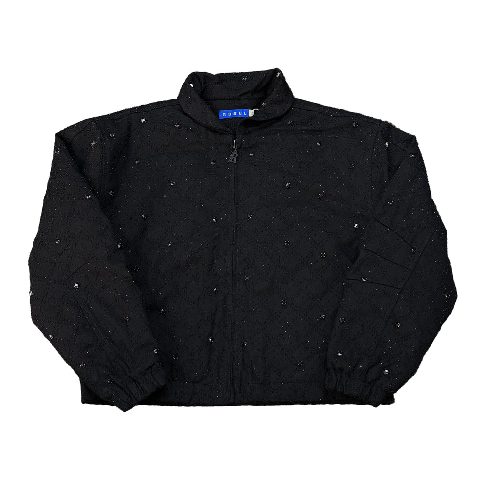 R3BEL Rhinestone Zip-up Jacket