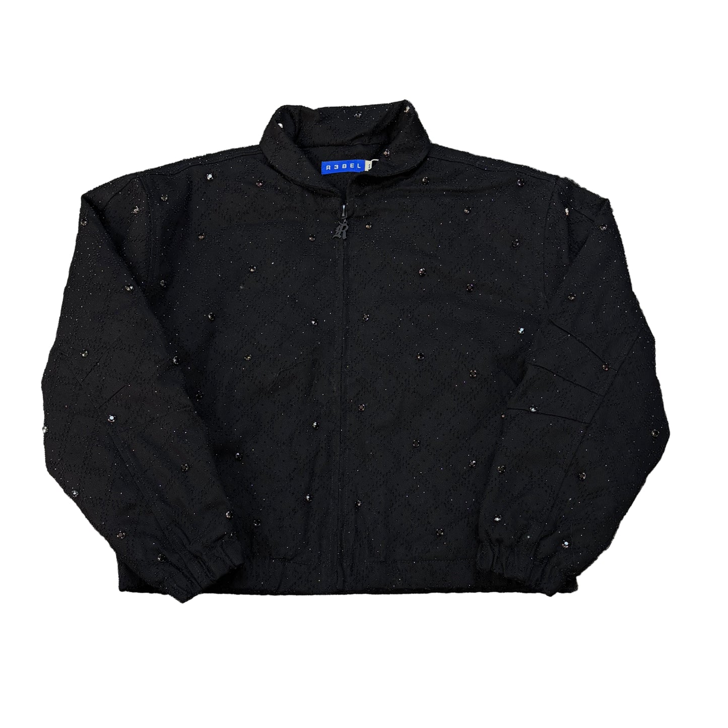 R3BEL Rhinestone Zip-up Jacket