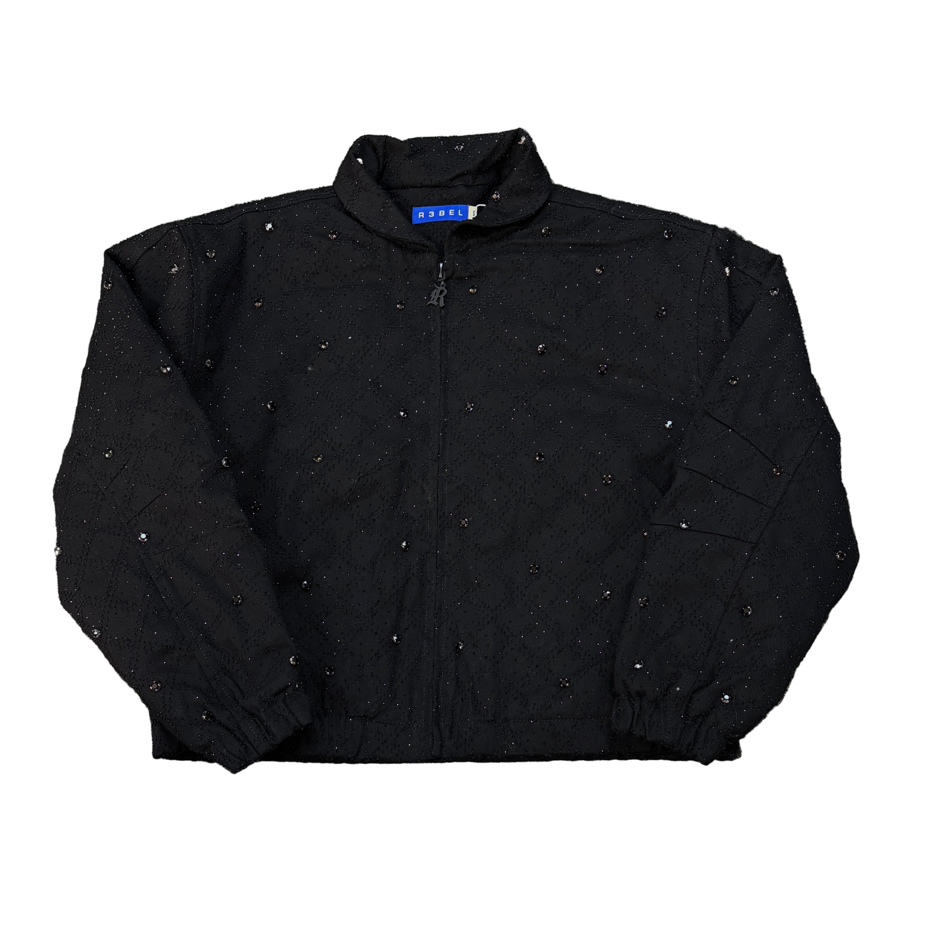 R3BEL Rhinestone Zip-up Jacket