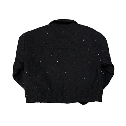 R3BEL Rhinestone Zip-up Jacket