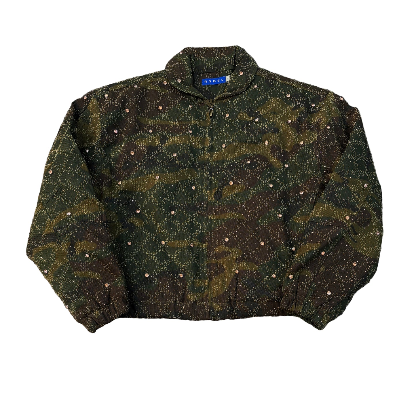 R3BEL Rhinestone Zip-up Jacket