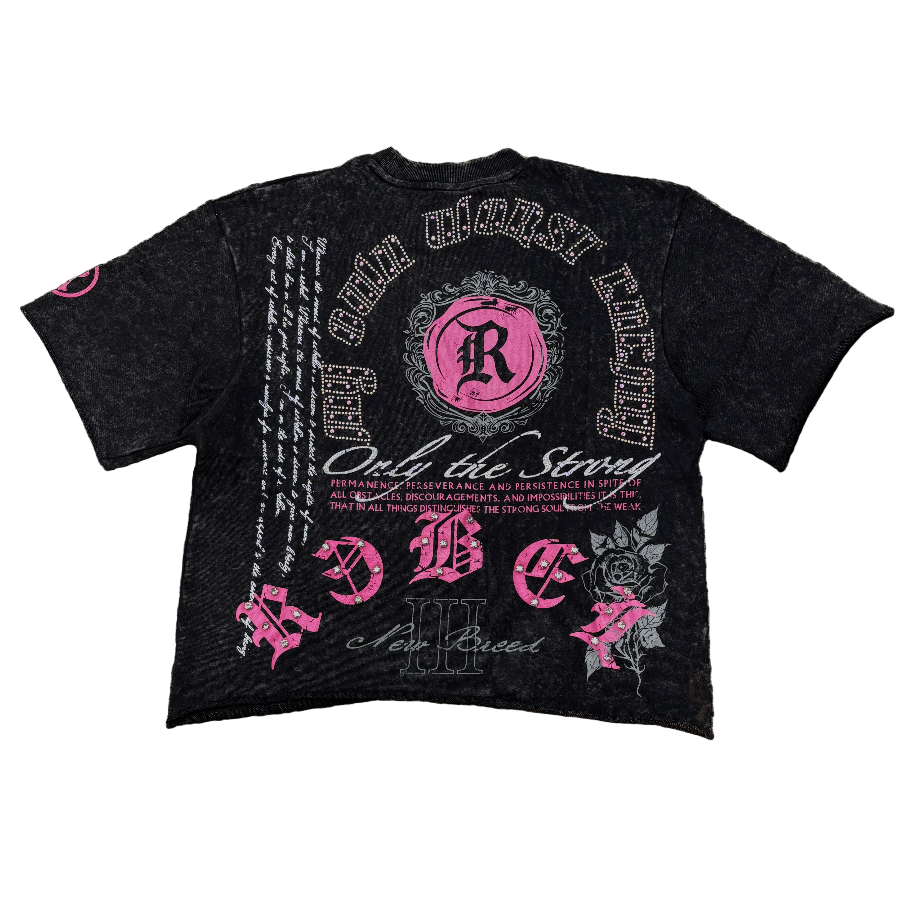 R3BEL Only The Strong Crop T-shirt