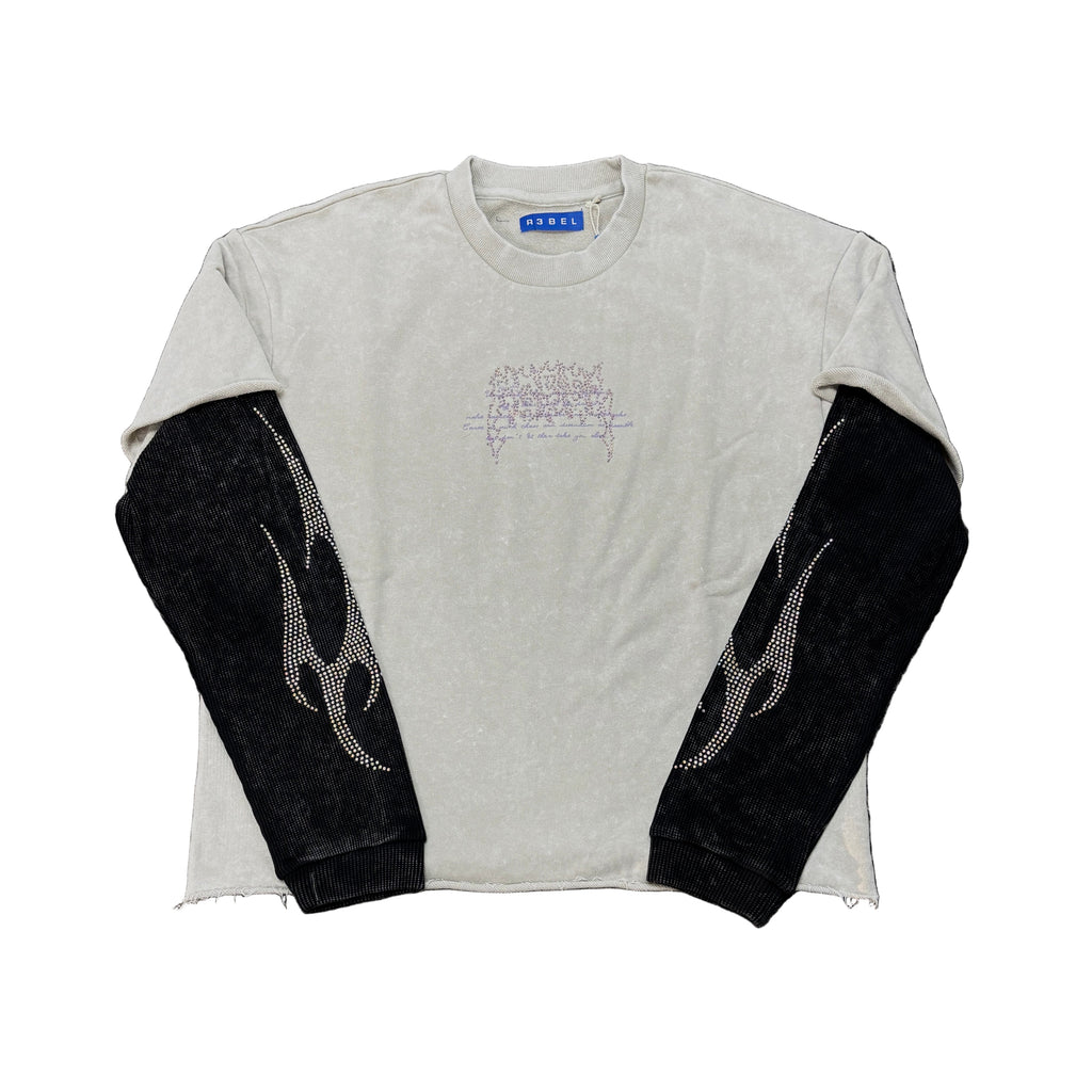 R3BEL Through The Storm Crop Long Sleeve T-shirt