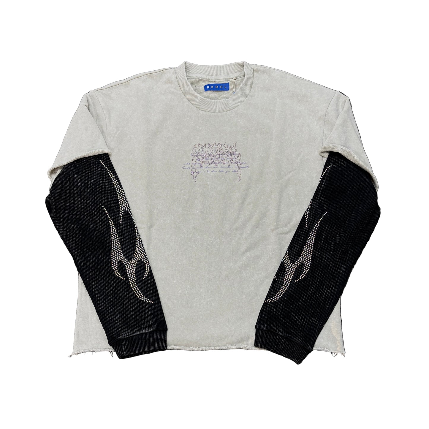 R3BEL Through The Storm Crop Long Sleeve T-shirt
