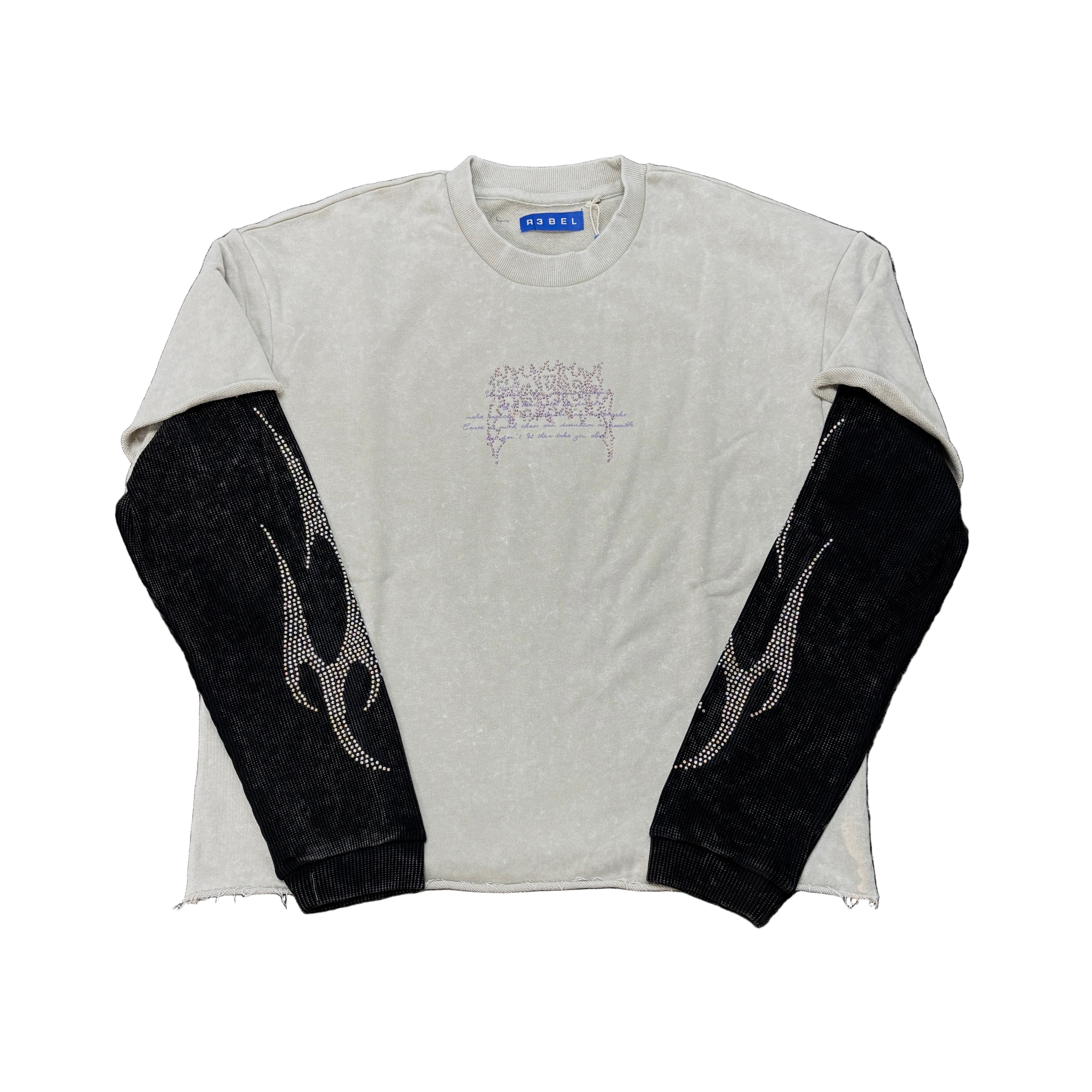 R3BEL Through The Storm Crop Long Sleeve T-shirt