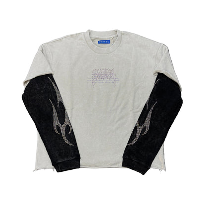 R3BEL Through The Storm Crop Long Sleeve T-shirt