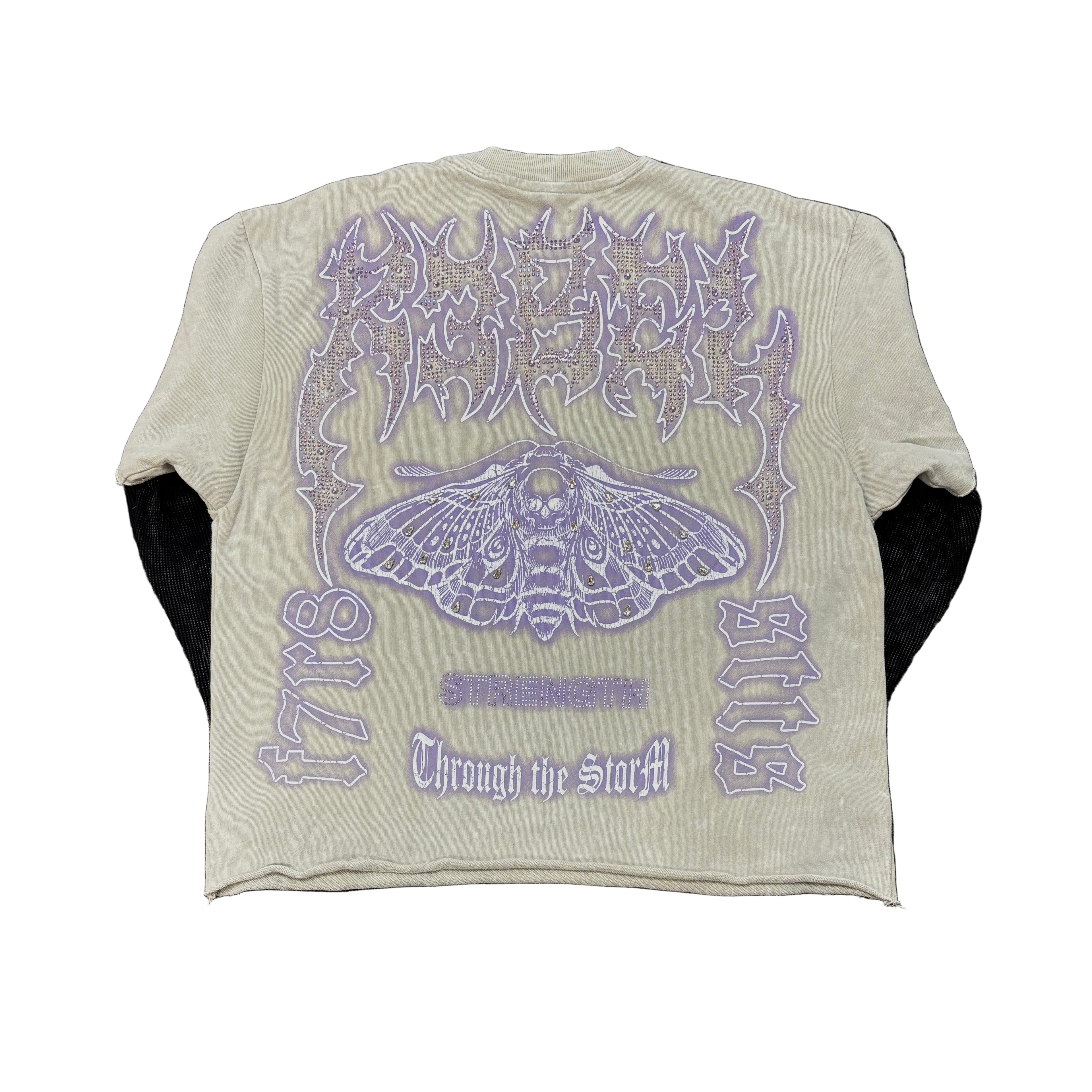 R3BEL Through The Storm Crop Long Sleeve T-shirt