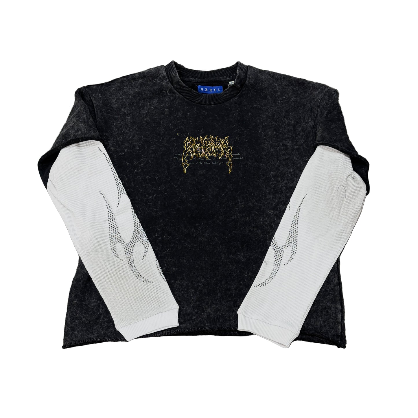 R3BEL Through The Storm Crop Long Sleeve T-shirt