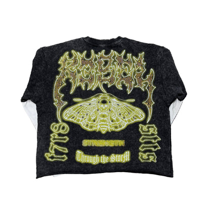 R3BEL Through The Storm Crop Long Sleeve T-shirt